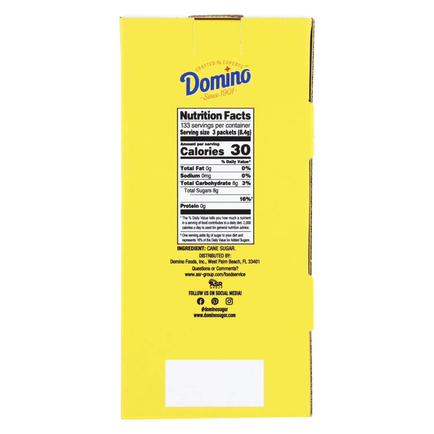 Domino® Sugar Packets, 400 Sugar Packets (2.8 g each)