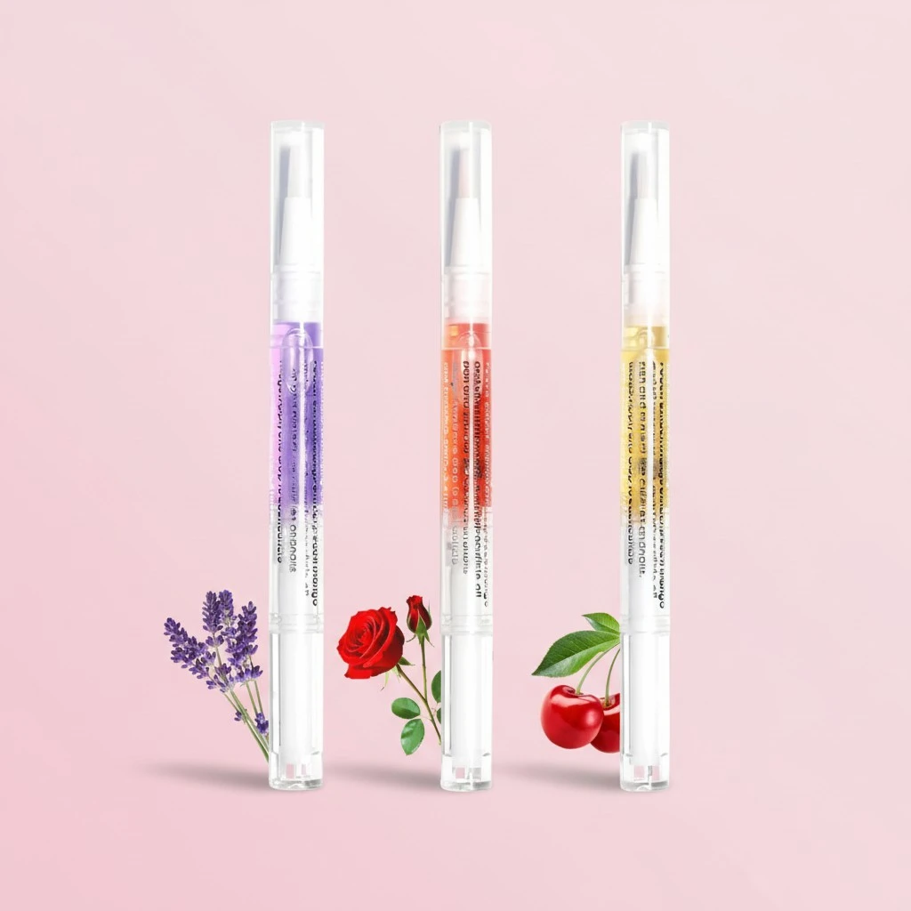 Cuticle Oil Pen for Nails Care,Nail Oil For Strength,Nourish Moisten Care Nail To Reduce Cracking and Dry for Weak Peeling Brittle and Thin Nails (Roses&Lavender&Cherries)