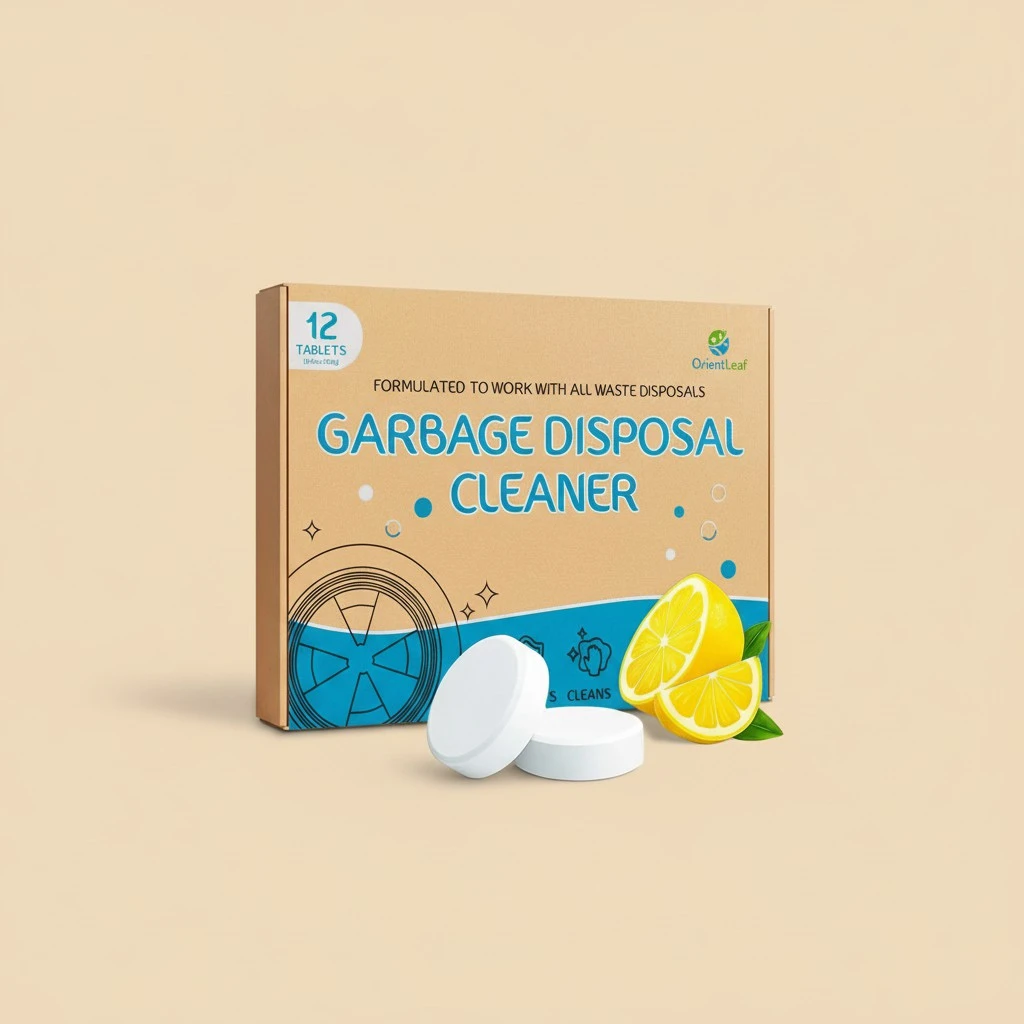 Garbage Disposal Cleaner and Deodorizer Tablets 20g 1 Year Supply Sink Freshener Pods, Prevents Odors and Clogs, Natural Kitchen Drain Cleaner 12 Pack