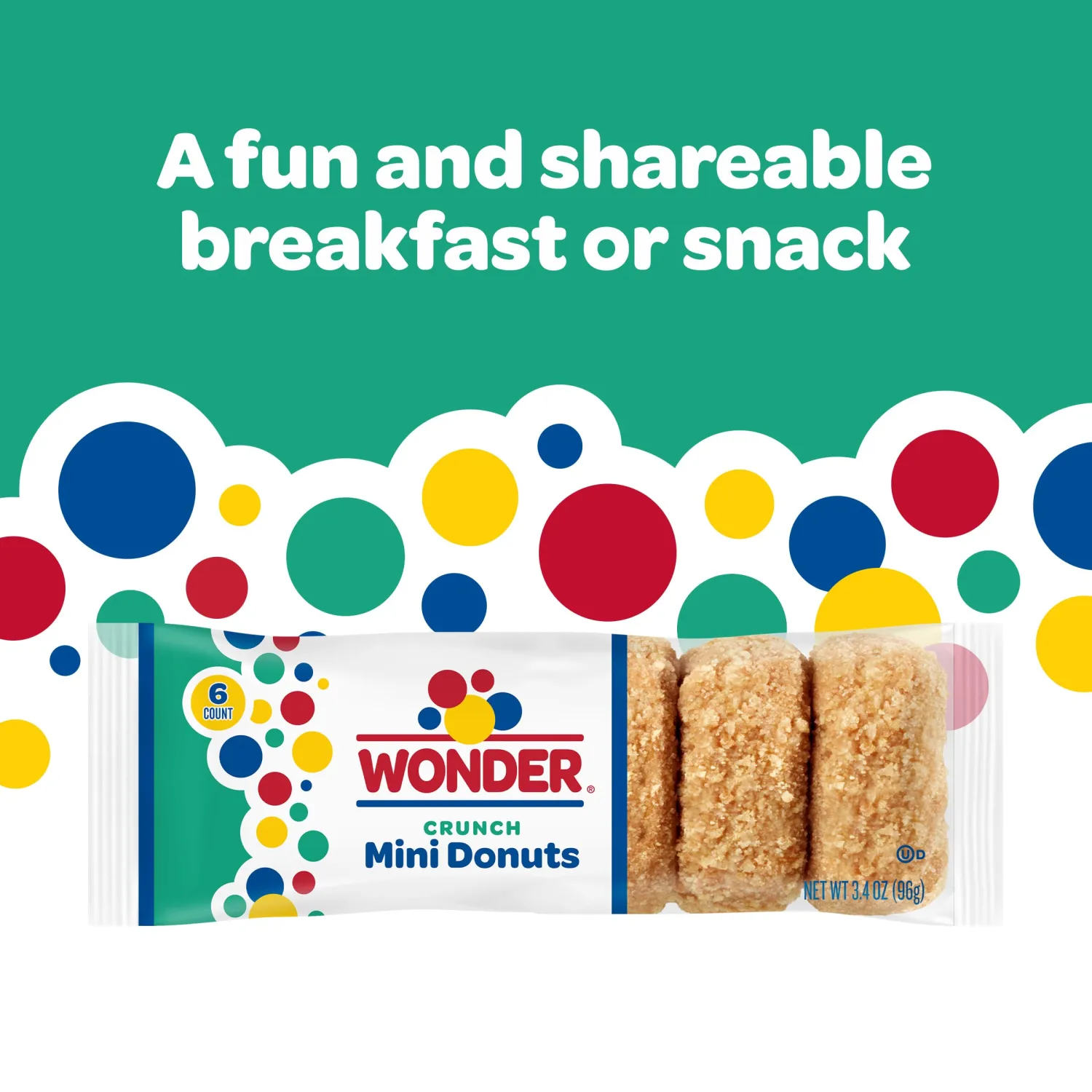 Wonder 6ct Crunch Donut 3.4oz