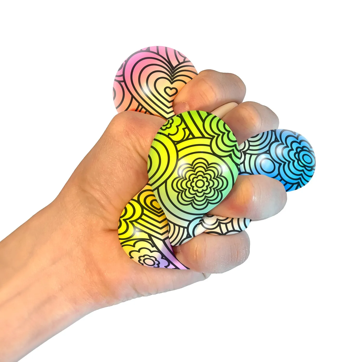 Schylling NeeDoh Press-Doh - Sensory Squeeze Toy - Satisfying Dough Filling - 2.5" Wide - Color May Vary (Pack of 1)