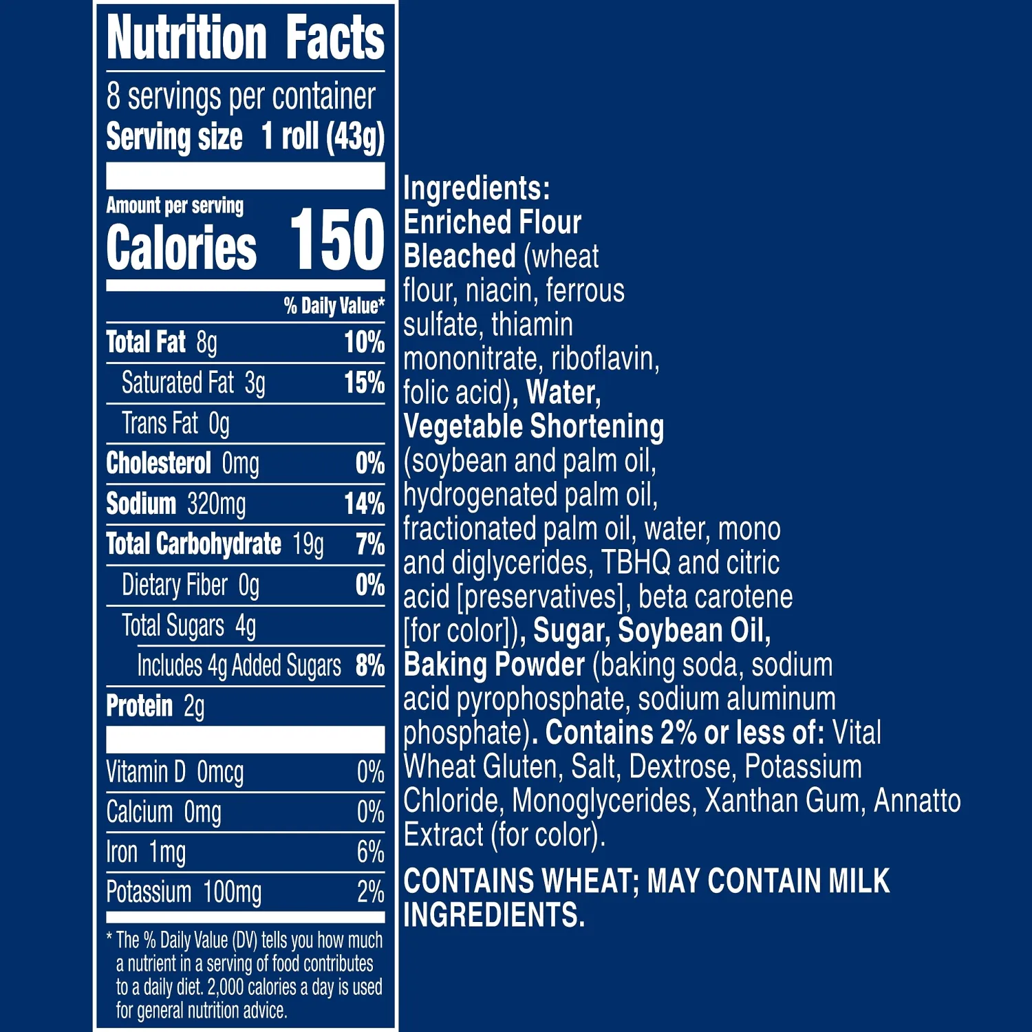 Pillsbury Grands! Crescent Rolls, Original Refrigerated Canned Pastry Dough, 8 Rolls, 12 oz