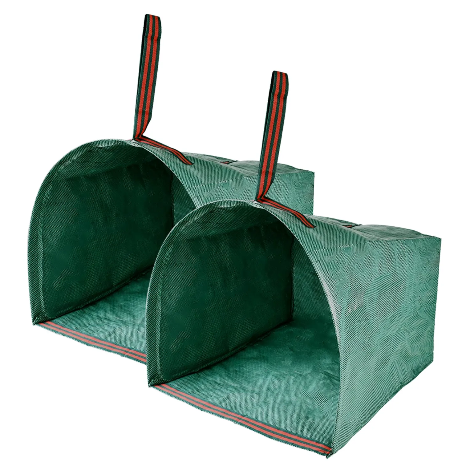 2 Pack Reusable Garden Waste Bag 40 Gallons Heavy Duty Garden Bags Dustpan-Type Leaf Collector Collapsible Garden Waste Bags for Grass Clippings Yard