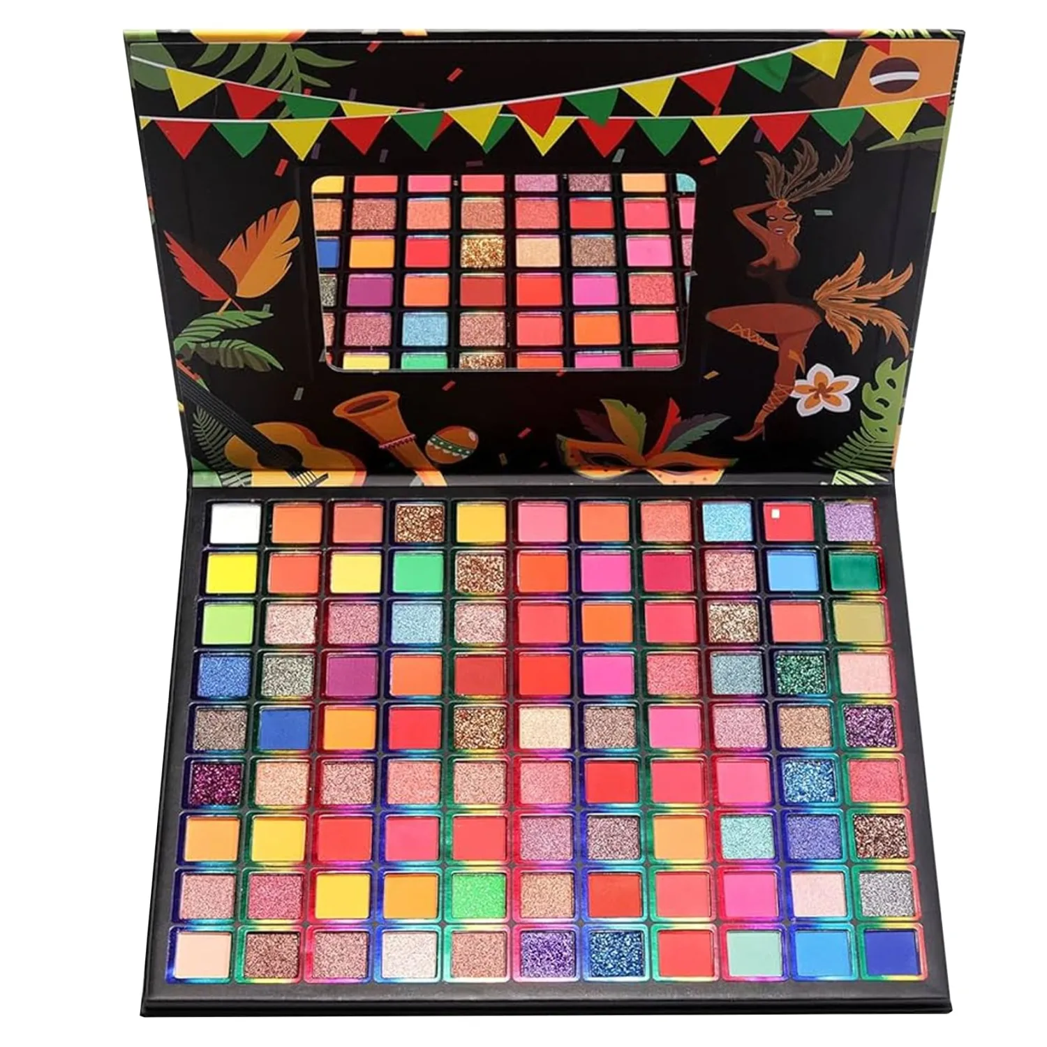 99 Colors Eyeshadow Palette,Matte Glitter Eyeshadow Makeup Palette with Eyeshadow Brush,Highly Pigmented Colorful Shimmer Eye Shadow Palette Makeup Kit for Women