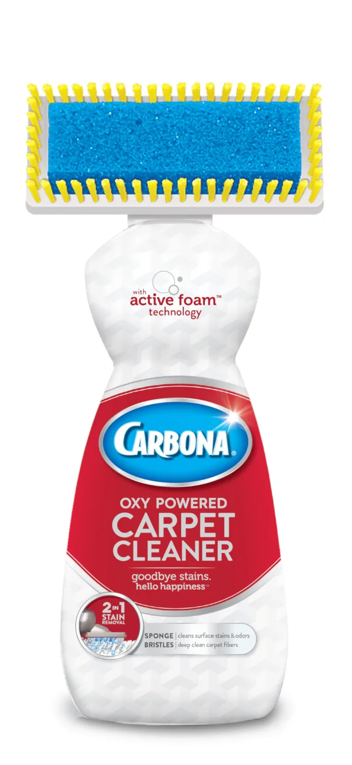 Carbona Carpet Cleaner with Brush | Oxy-Powered Foam for Spot Stain Removal | 13.5 Fl Oz