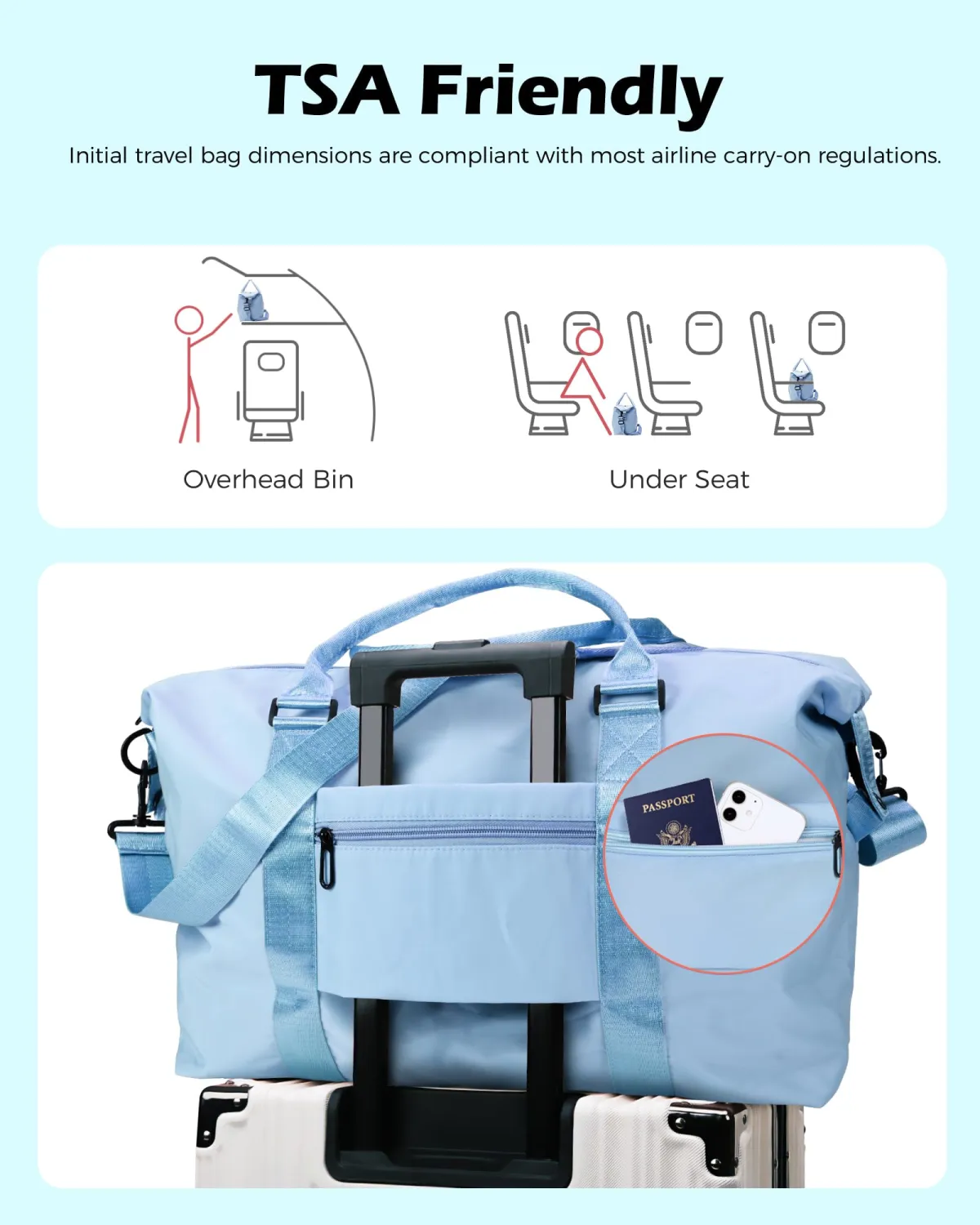 Trending Gifts For Teenage Girl, 7 8 9 10 11 12 13 14 15 16 Year Old Girl Birthday Gifts, Travel Duffel Bag, Gifts For Girls 12-14 Weekender Bag, Overnight Bag Gift Sister Gift (Letter J)