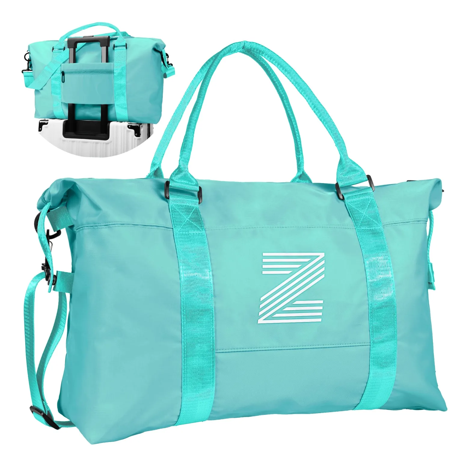 Teenage Girl Gifts, Birthday Gift, Initial Travel Bag, Sports Bag, Personalized Weekender Bag, Monogram Overnight Bag Gift for Her (Letter Z)