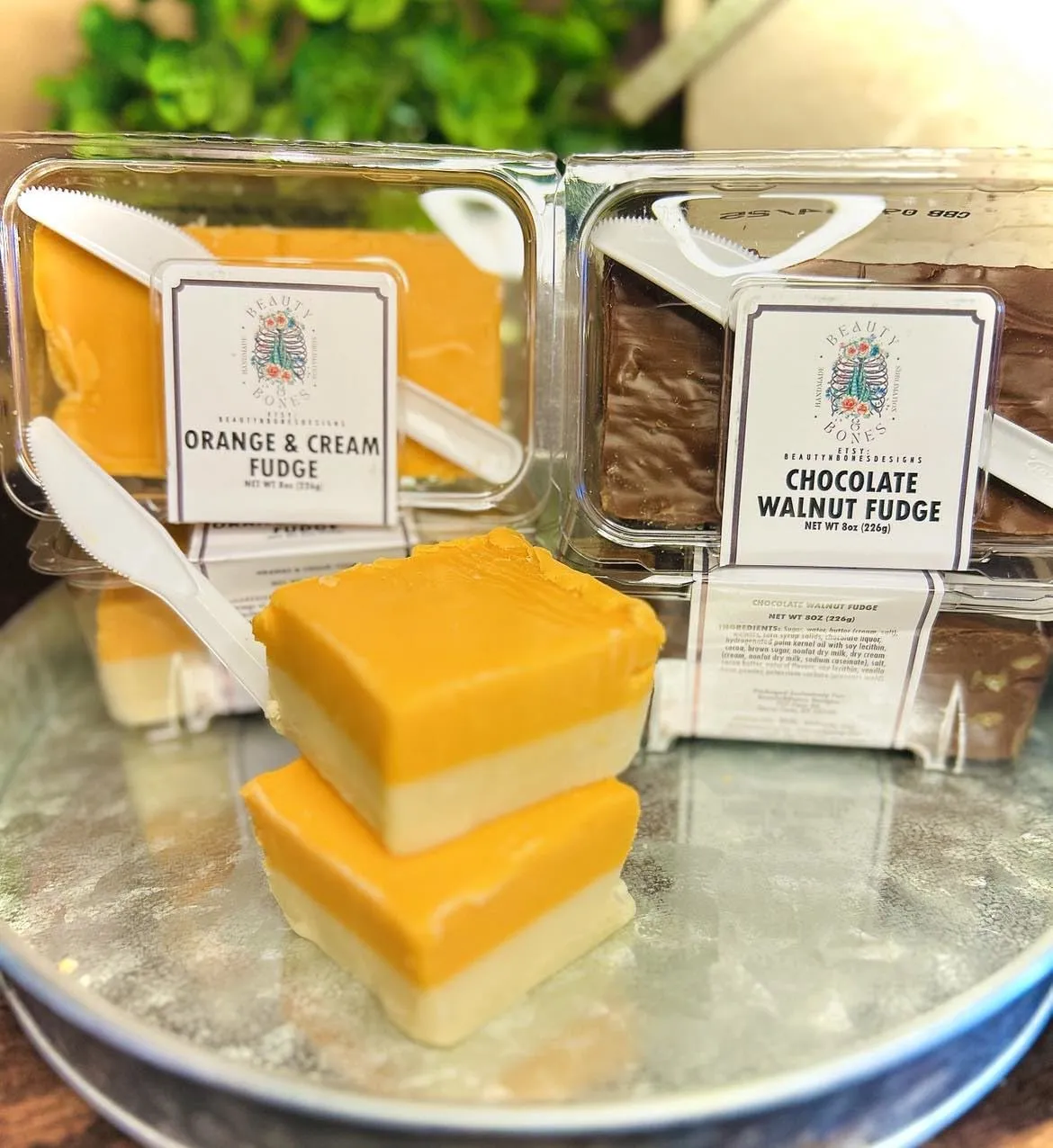 Fudge Candy Orange and Cream (8 Oz Orange & Cream)