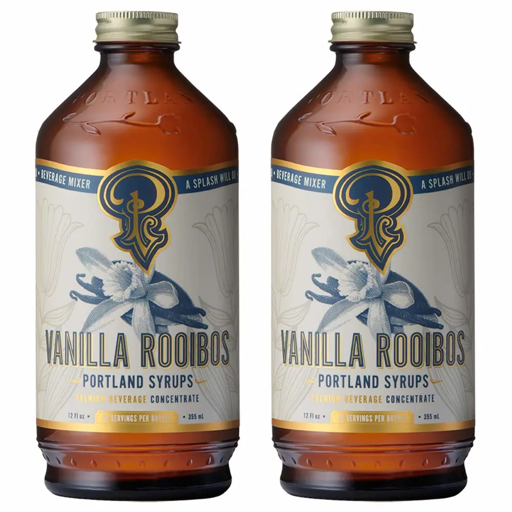Portland Syrups Vanilla Spice Rooibos Syrup (12 Fl Oz (Pack of 2))