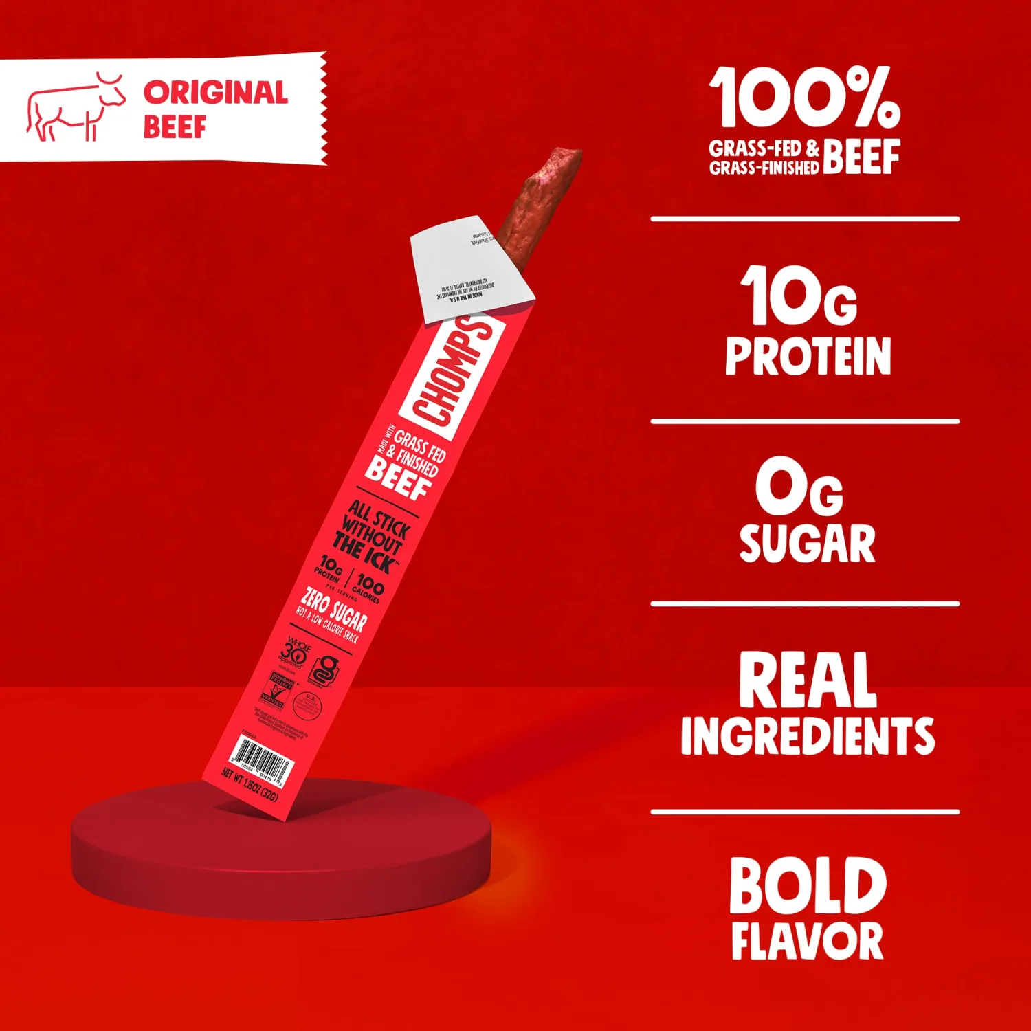 CHOMPS Original Beef Stick, 1.15 OZ