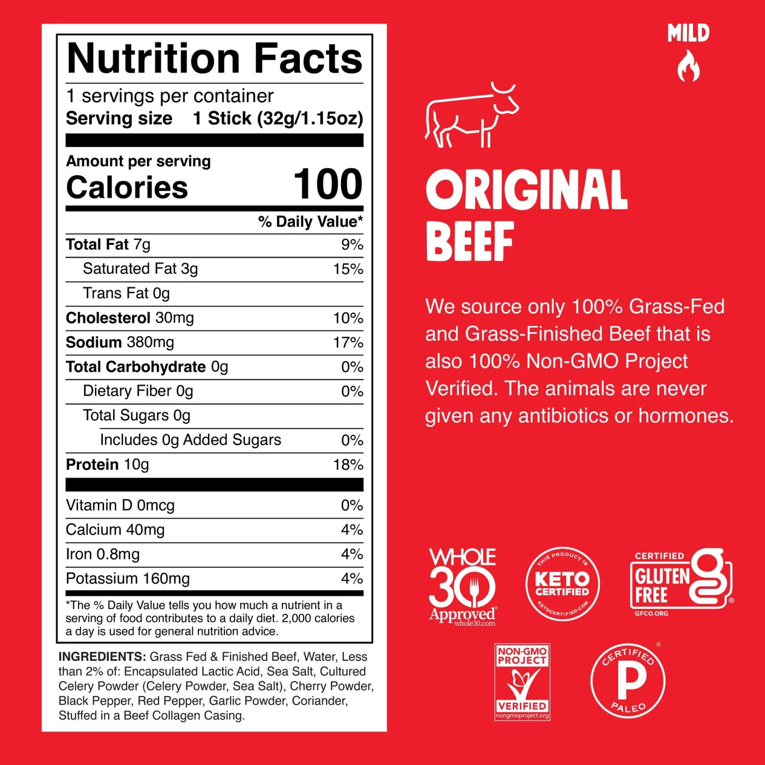 CHOMPS Original Beef Stick, 1.15 OZ