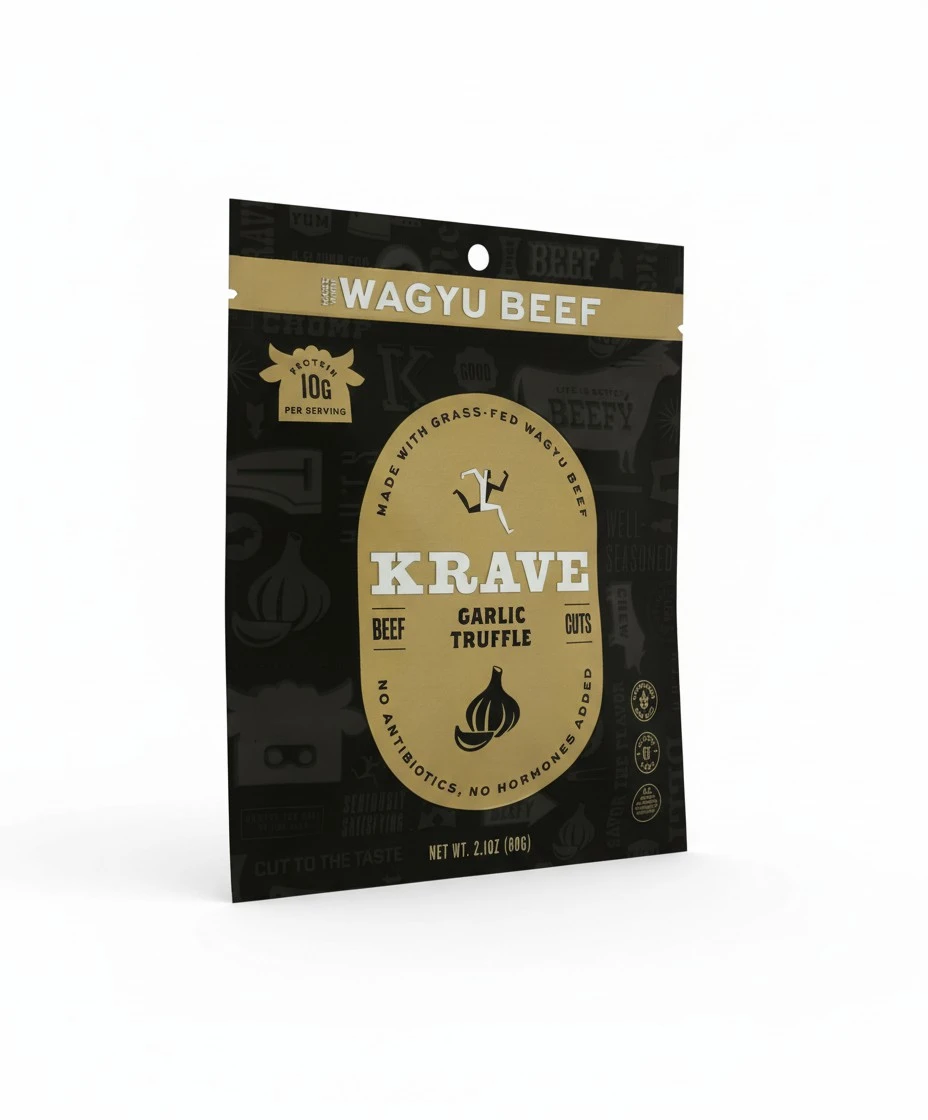KRAVE JERKY Garlic Truffle Wagyu Beef Jerky, 2.1 OZ