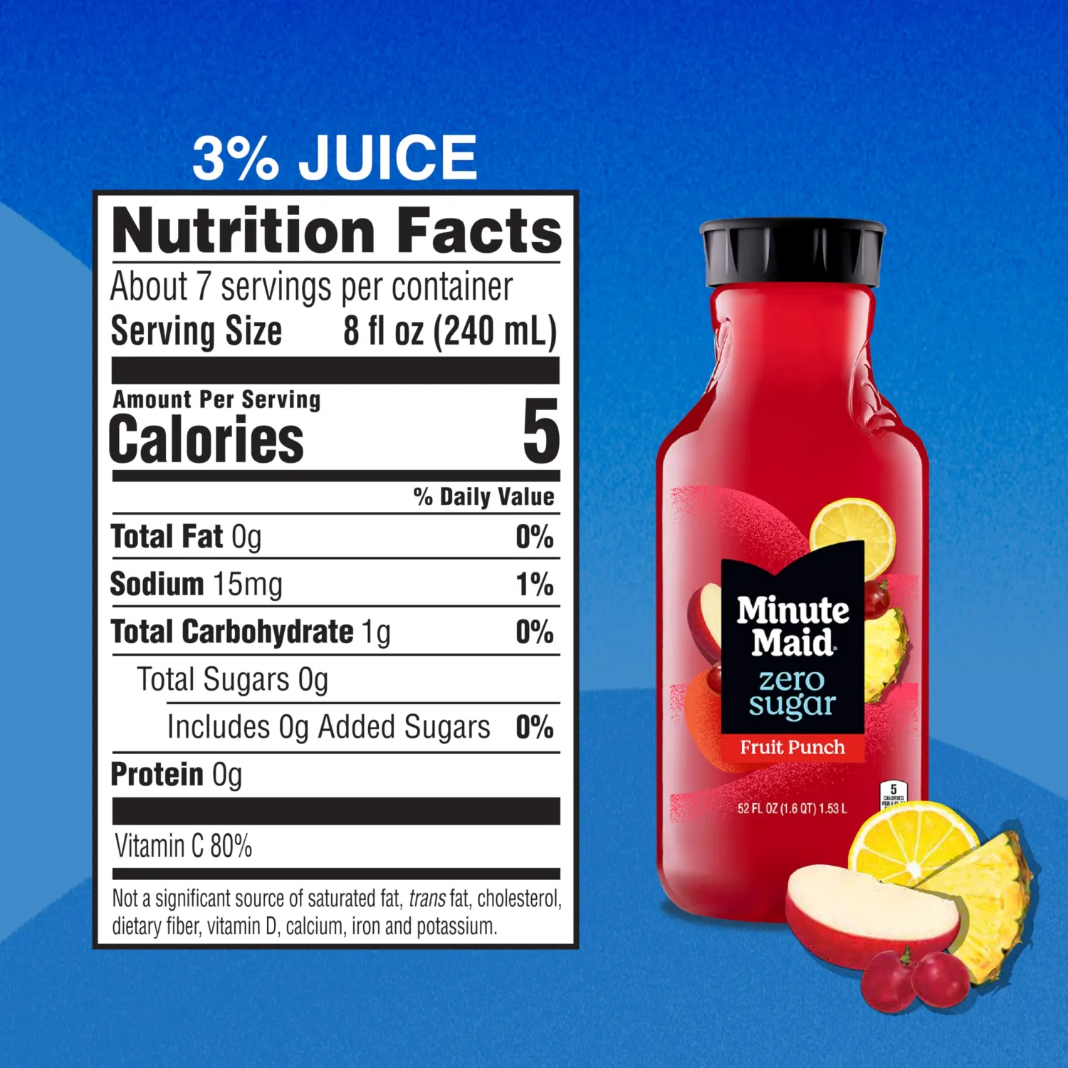 52oz Minute Maid Zero Sugar Fruit Punch