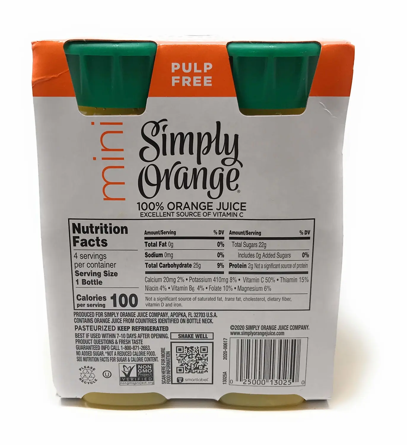 SIMPLY Orange Juice Bottle Multipack, 8 FZ