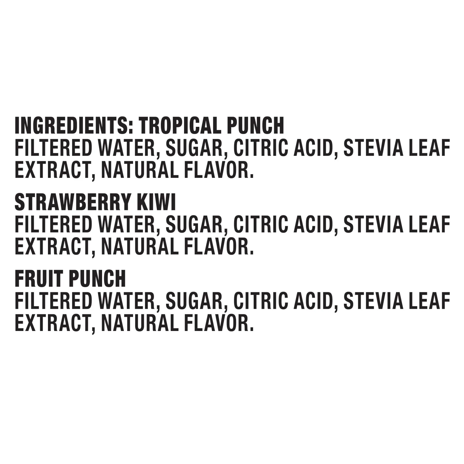 Capri Sun Roarin' Waters Fruit Punch, Strawberry Kiwi & Tropical Punch Flavored with other natural flavor Water Beverage, 30 ct Box, 6 fl oz Drink Pouches