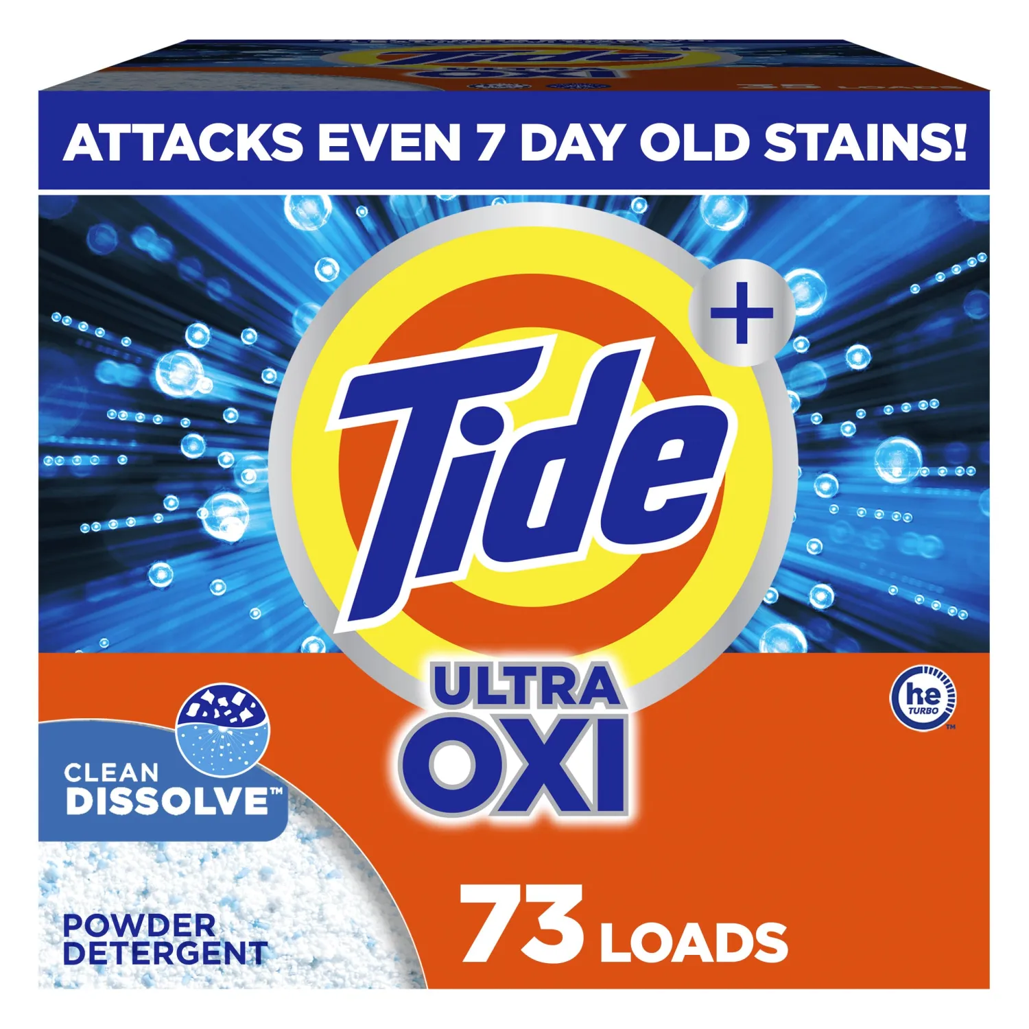 Tide Powder Laundry Detergent, Original Scent, 73 Loads, 114 oz