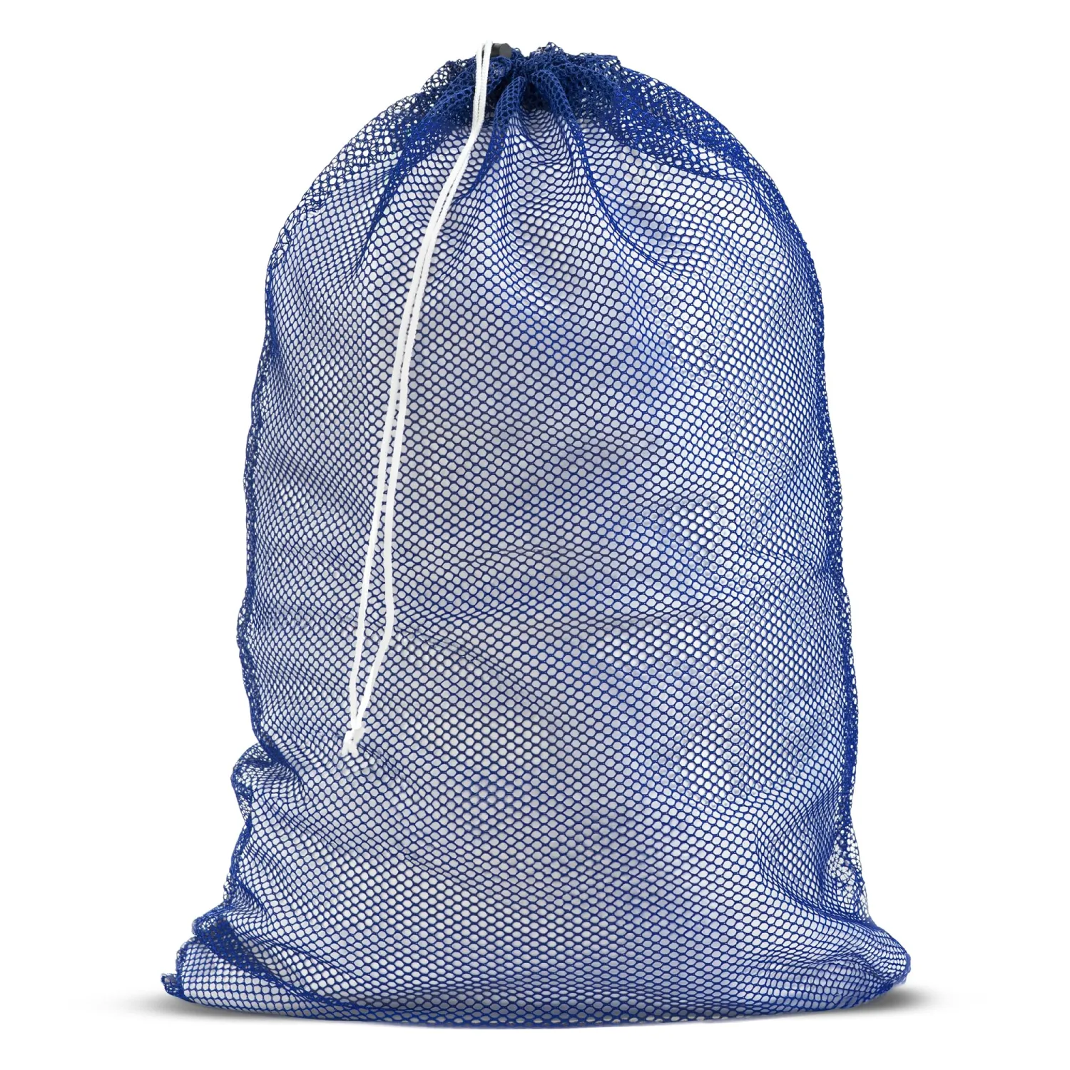 Mesh XL Laundry Bag - Large 24" x 36" - Durable, Machine Washable with Secure Drawstring Closure - Perfect for College Dorms, Laundromats, Apartments (Blue)