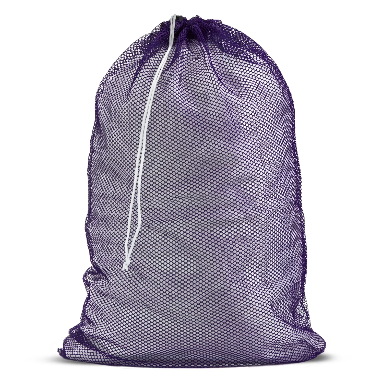 Mesh XL Laundry Bag - Large 24" x 36" - Durable, Machine Washable with Secure Drawstring Closure - Perfect for College Dorms, Laundromats, Apartments (Purple)