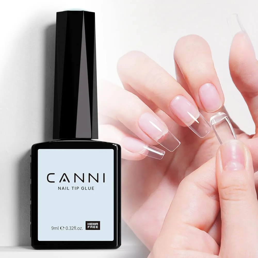 CANNI Gel Nail Glue - Nail Gel Glue for False Nails Tips Gel Nail Polish, Soak Off Finish Nail Art Home and Professional Manicure