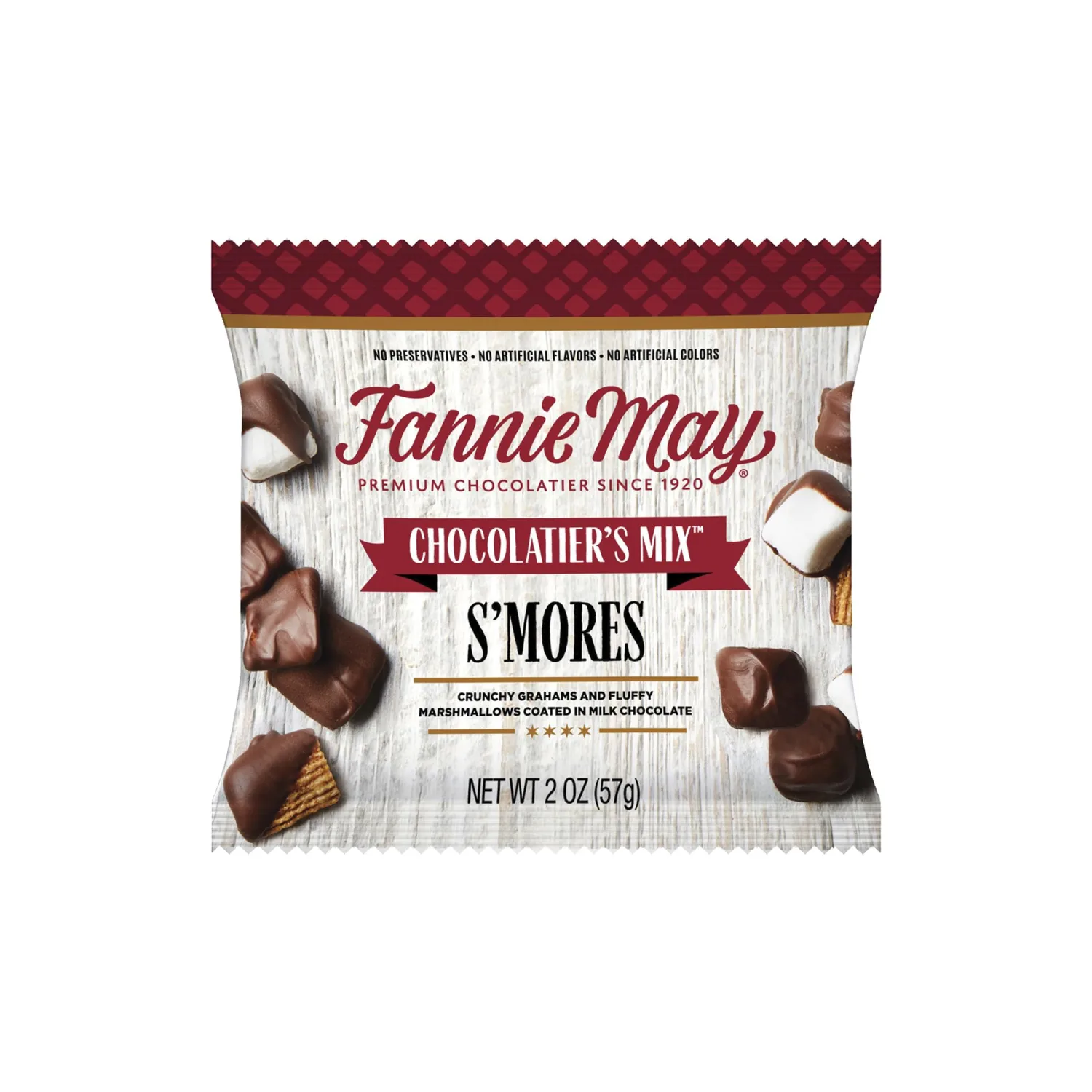 Fannie May 2oz S'mores Snack Mix Single Serve Bag