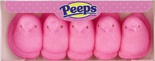 Marshmallow Pink Peeps Chicks 5 count (3 Pack)