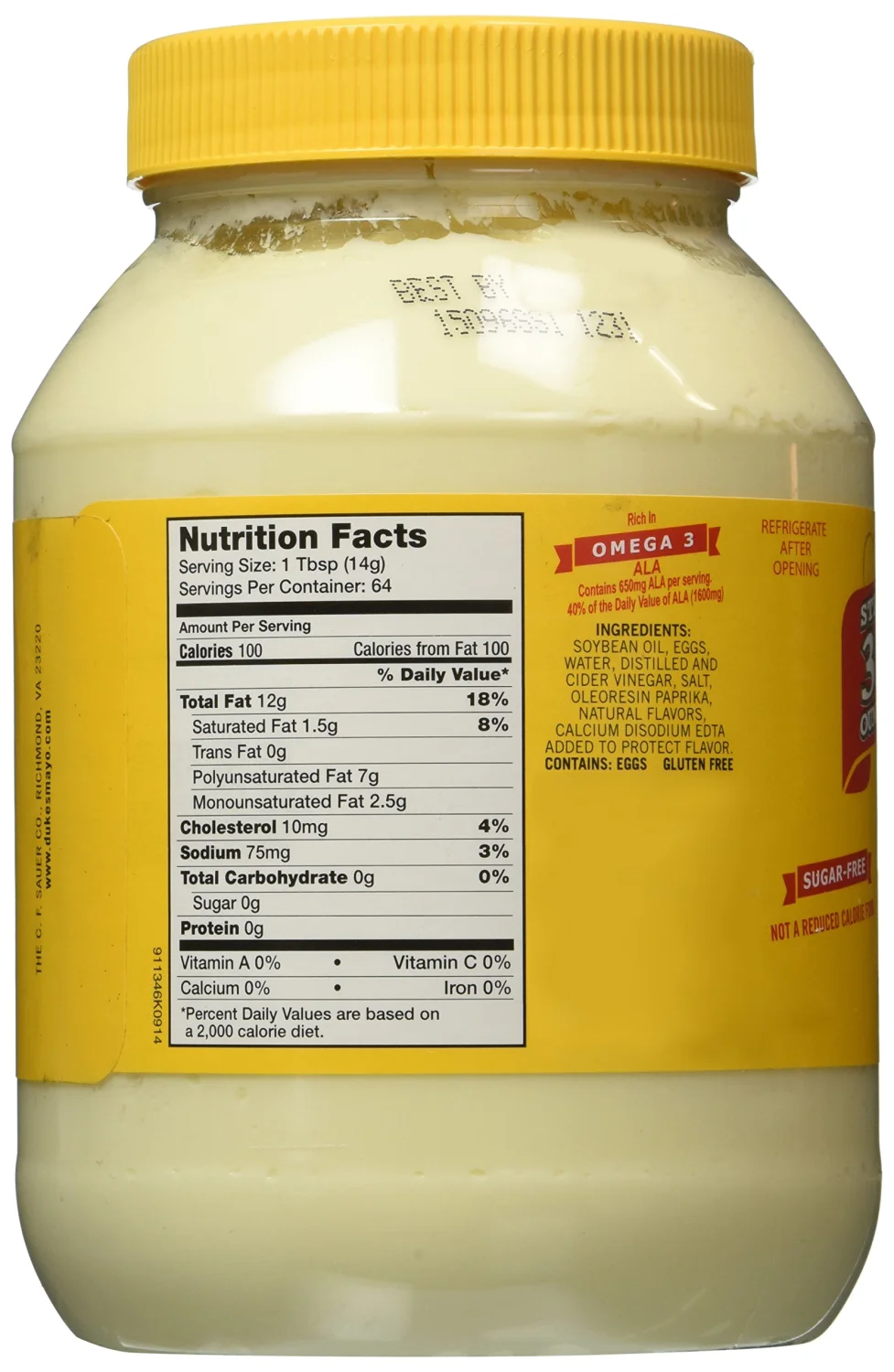 Duke's Real Smooth & Creamy Mayonnaise, 30 oz (Pack of 2)