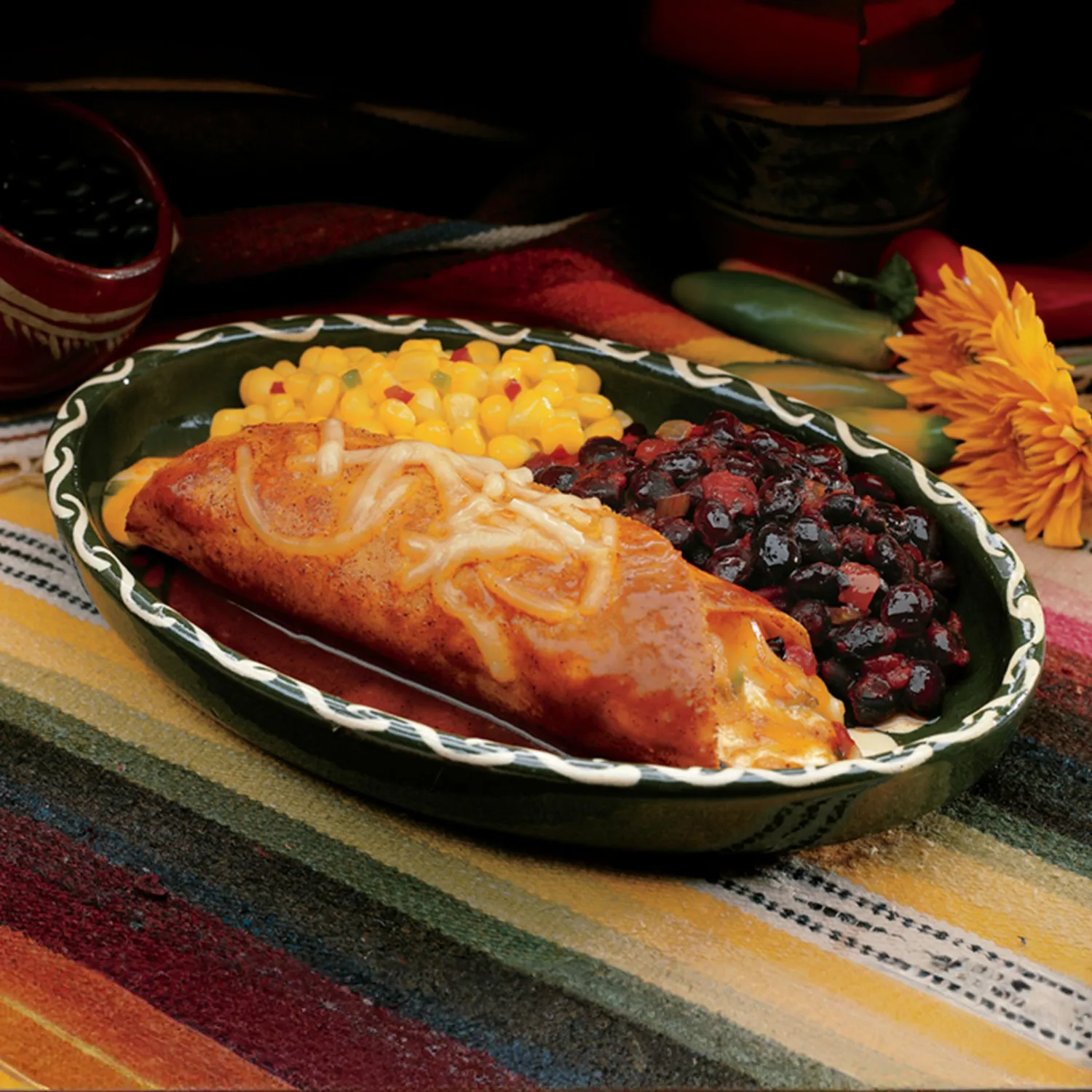 Amy's Frozen Meals, Cheese Enchilada, Made With Organic Black Beans and Corn, Gluten Free Microwave Meals, 9 Oz