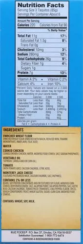 El Monterey Taquitos Flour, Chicken and cheese Box, 20 Oz