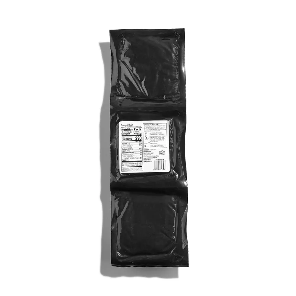 365 by Whole Foods Market, Ground Beef 80% Lean/20% Fat, 48 Ounce