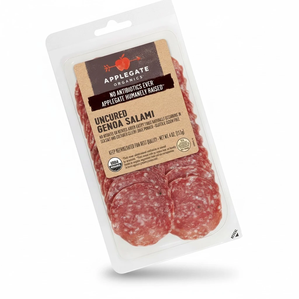 Applegate, Organic Uncured Genoa Salami, 4 oz