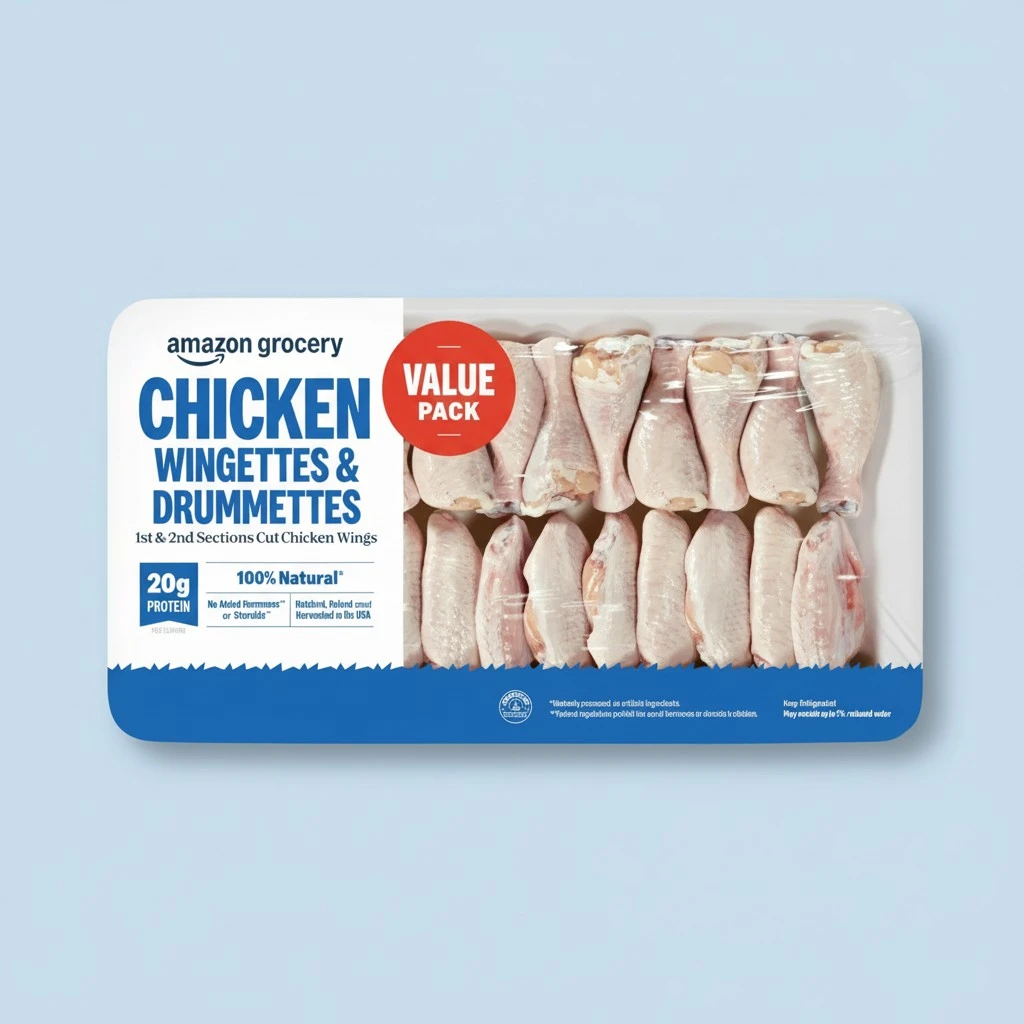 Chicken Wingettes & Drummettes Value Pack, 100% Natural, Weight Varies