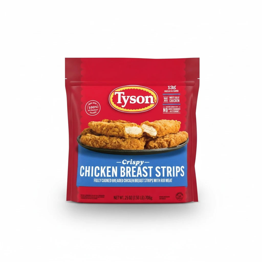 Tyson Fully Cooked Crispy Chicken Strips, 25 oz (Frozen)