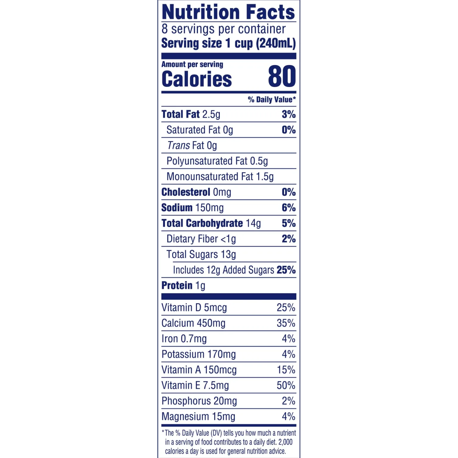 Almond Breeze Vanilla Beverage, 64 oz