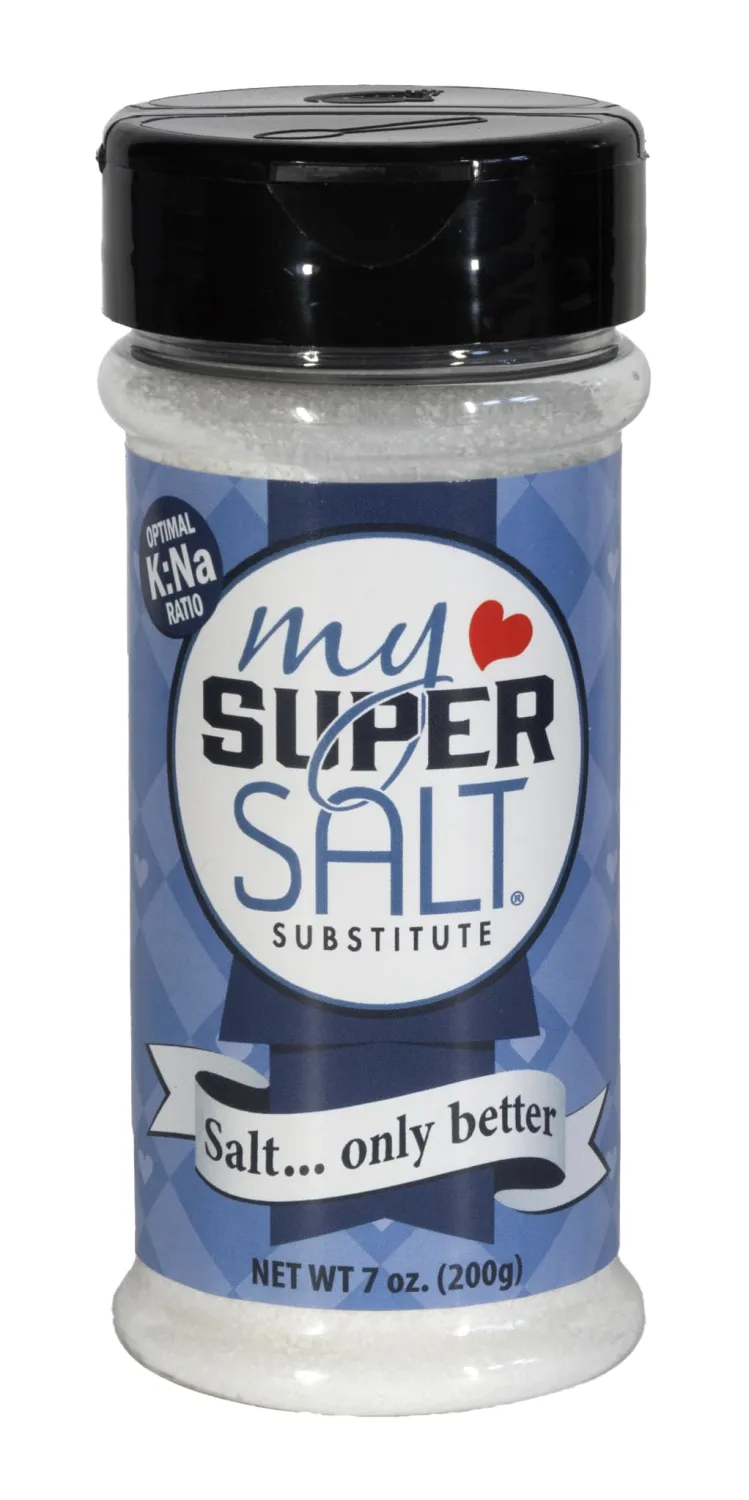 My SUPER SALT – Functional Salt Alternative with Real Salt Taste – 85% Less Sodium – Mineral Balanced Support – Smart Seasoning for Everyday Wellness – 7 oz