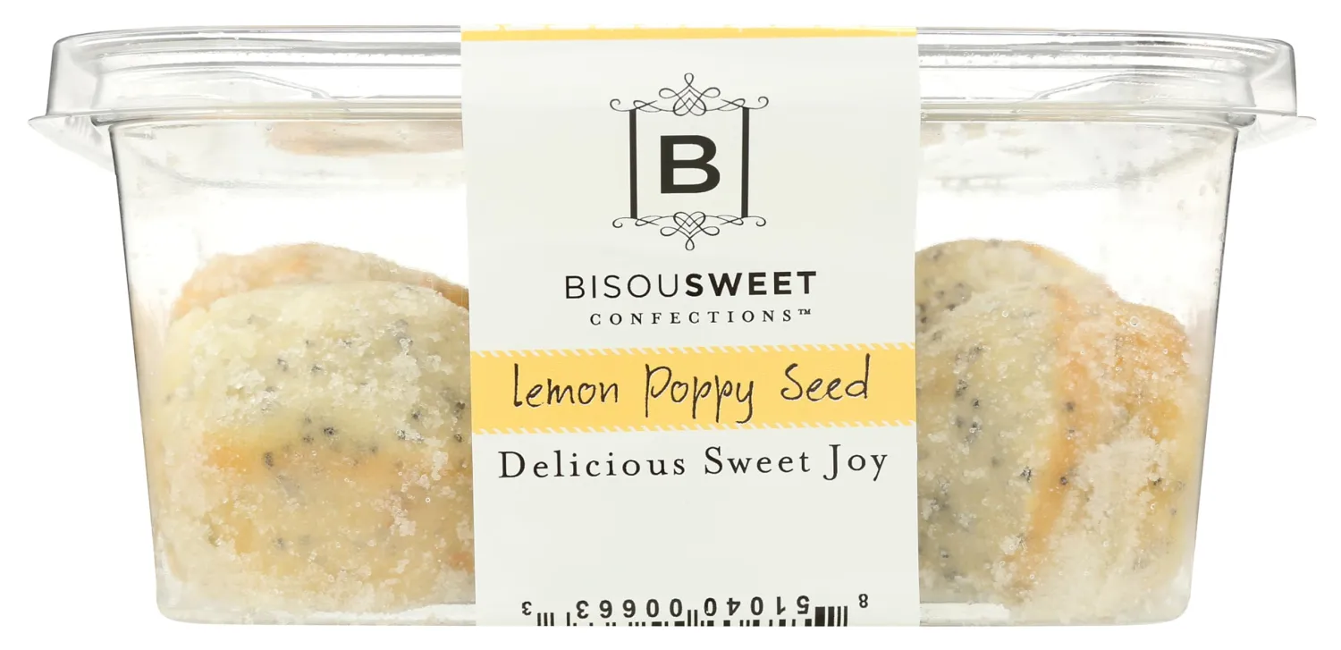 Bisousweet Confections Lemon Poppy Seed Doughnut Muffins, 9 OZ