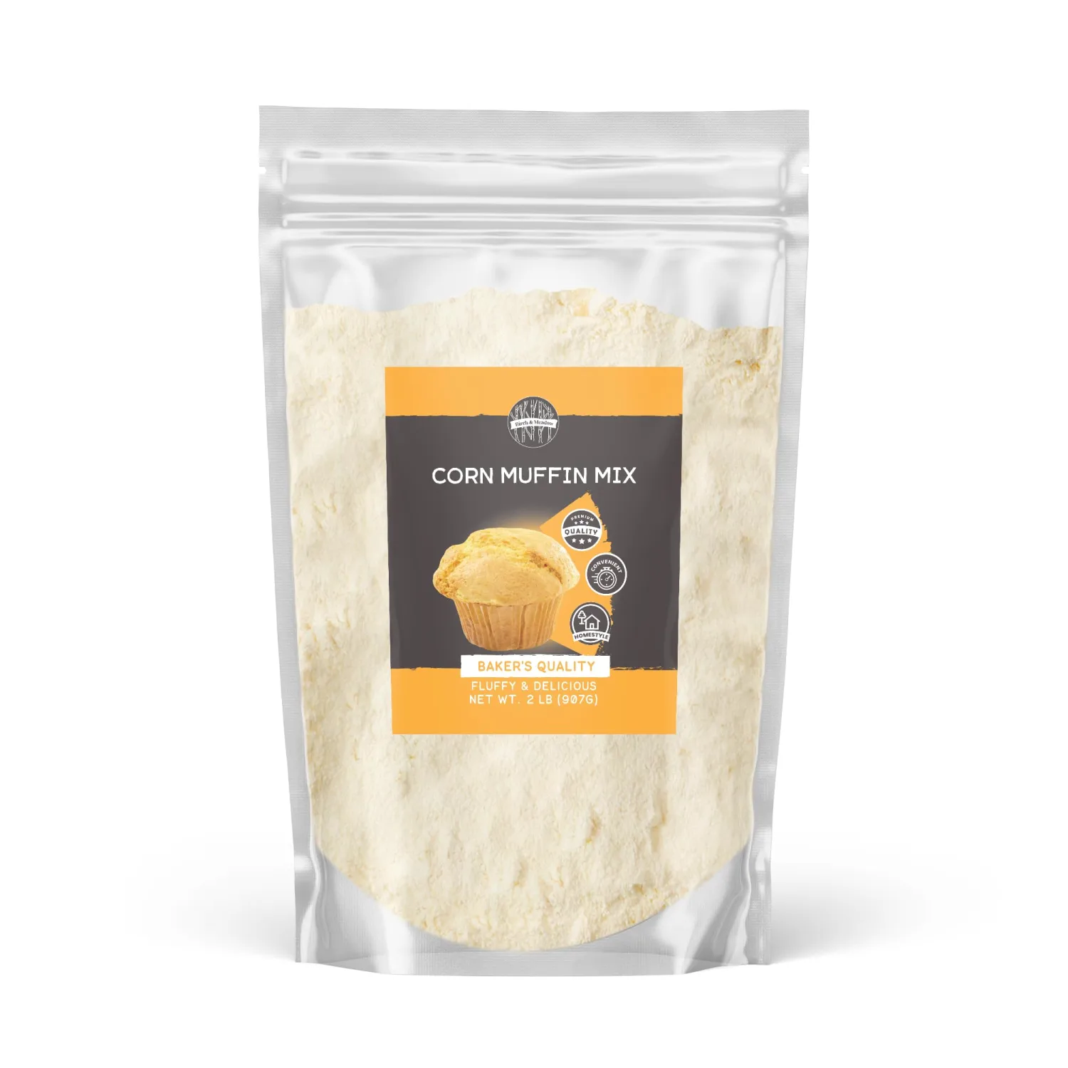 Birch & Meadow 2 lb of Corn Muffin Mix, Crumbly Texture, Easy to Make