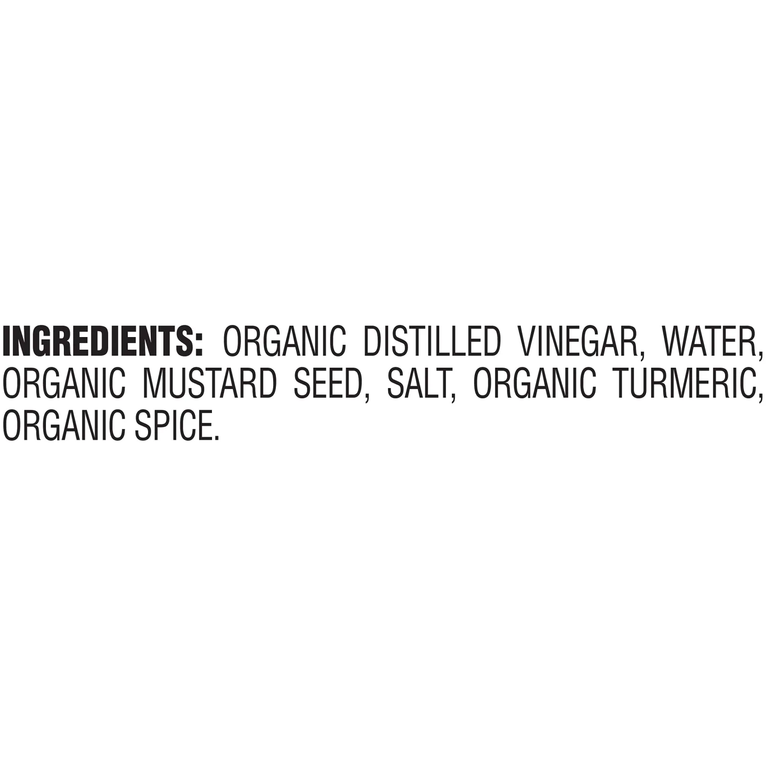 Heinz Organic Yellow Mustard (20 oz Bottle)