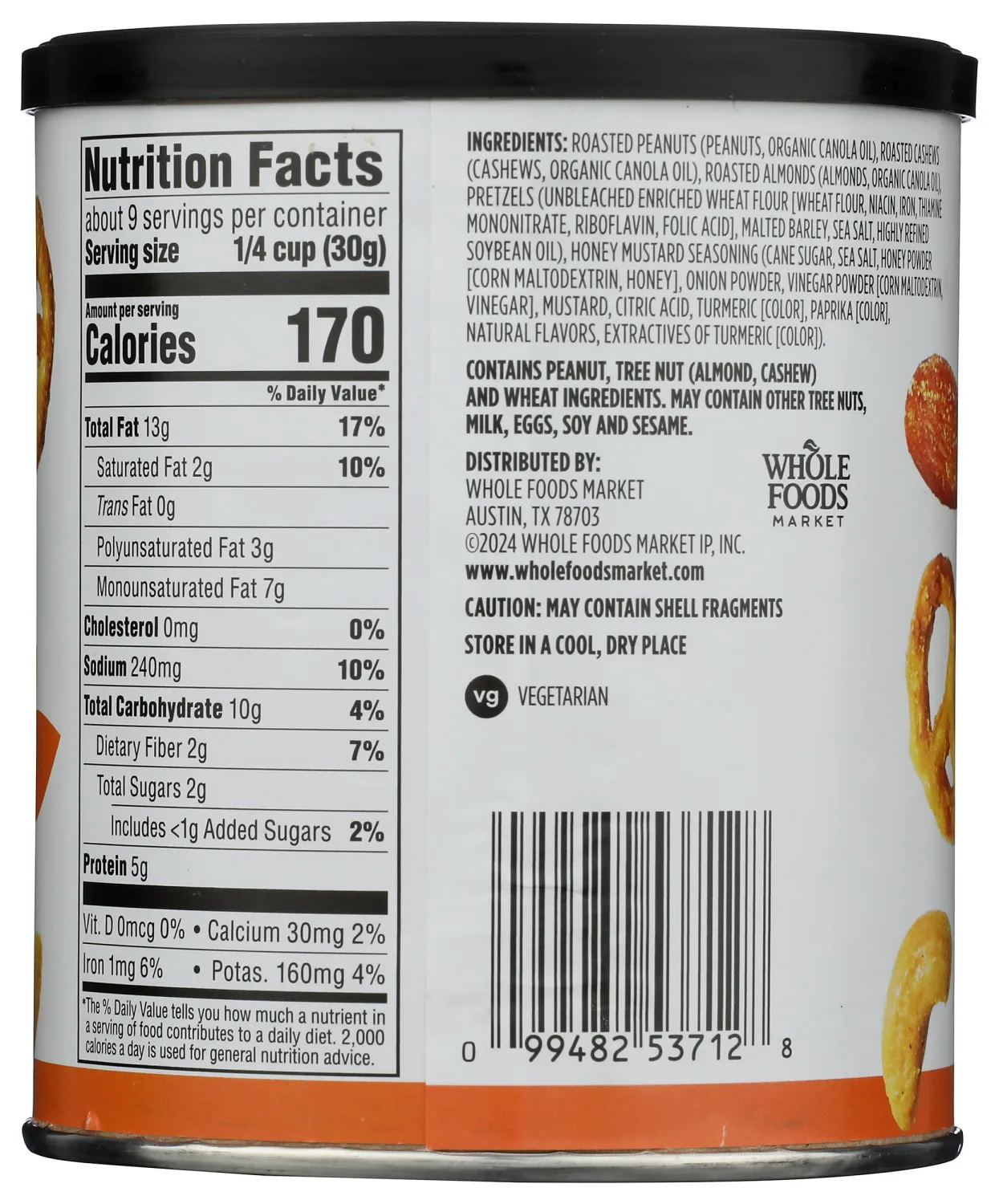 365 by Whole Foods Market, Snack Mix, Honey Mustard, 10 Ounce