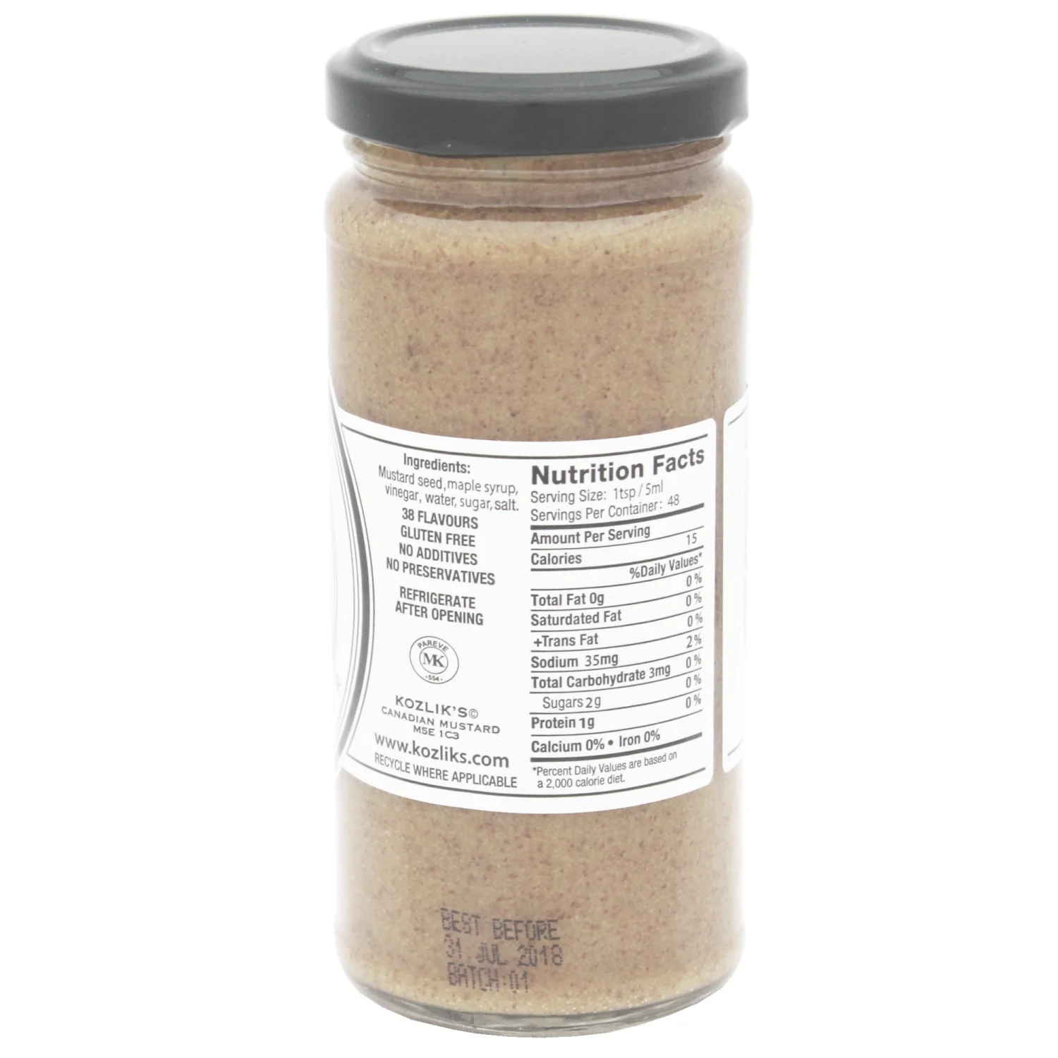 Kozliks Amazing Maple Sweet Brown Yellow Dijon Natural Gluten Free Non-GMO Mustard, 8.5oz Jar …