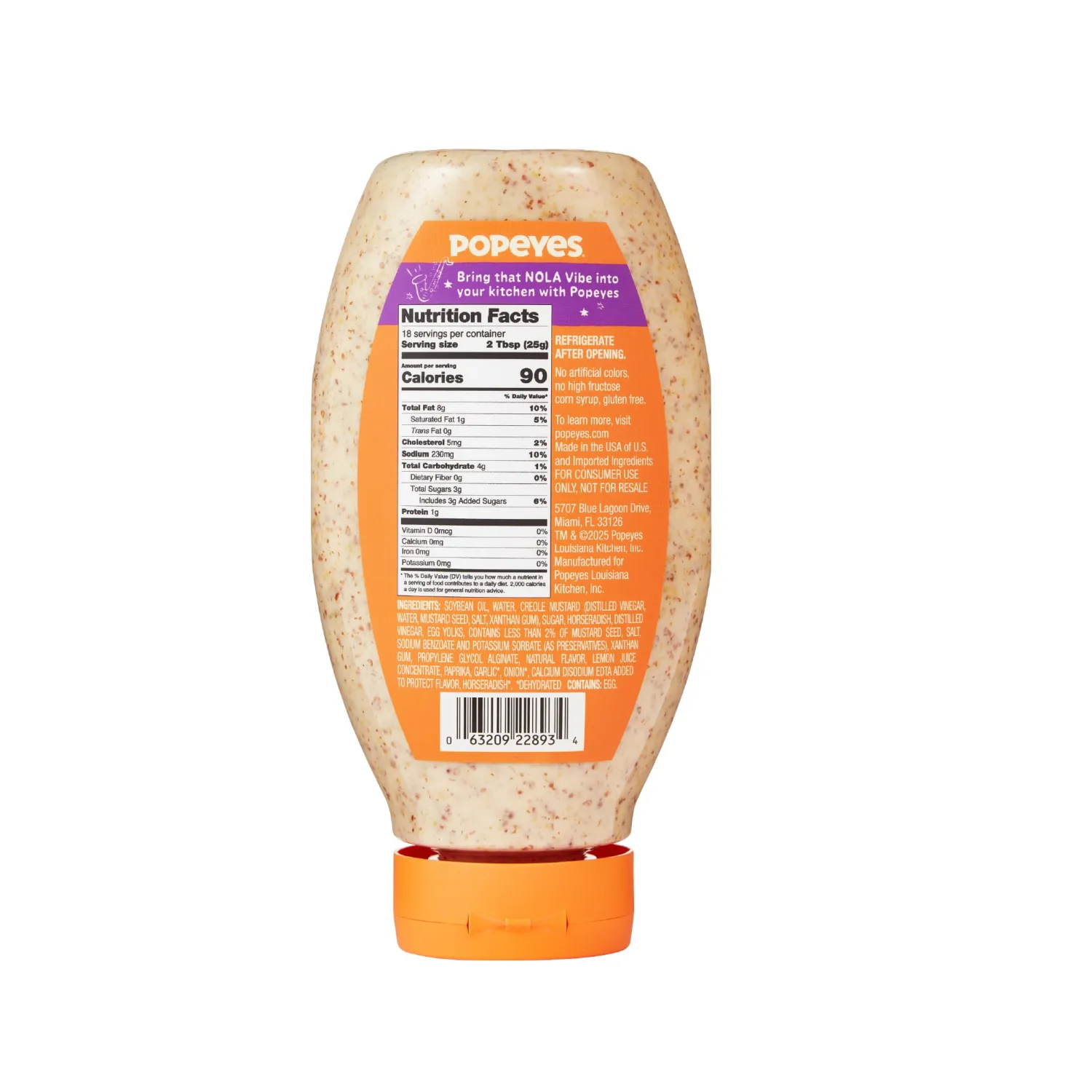 Popeyes Mardi Gras Mustard Dipping Sauce