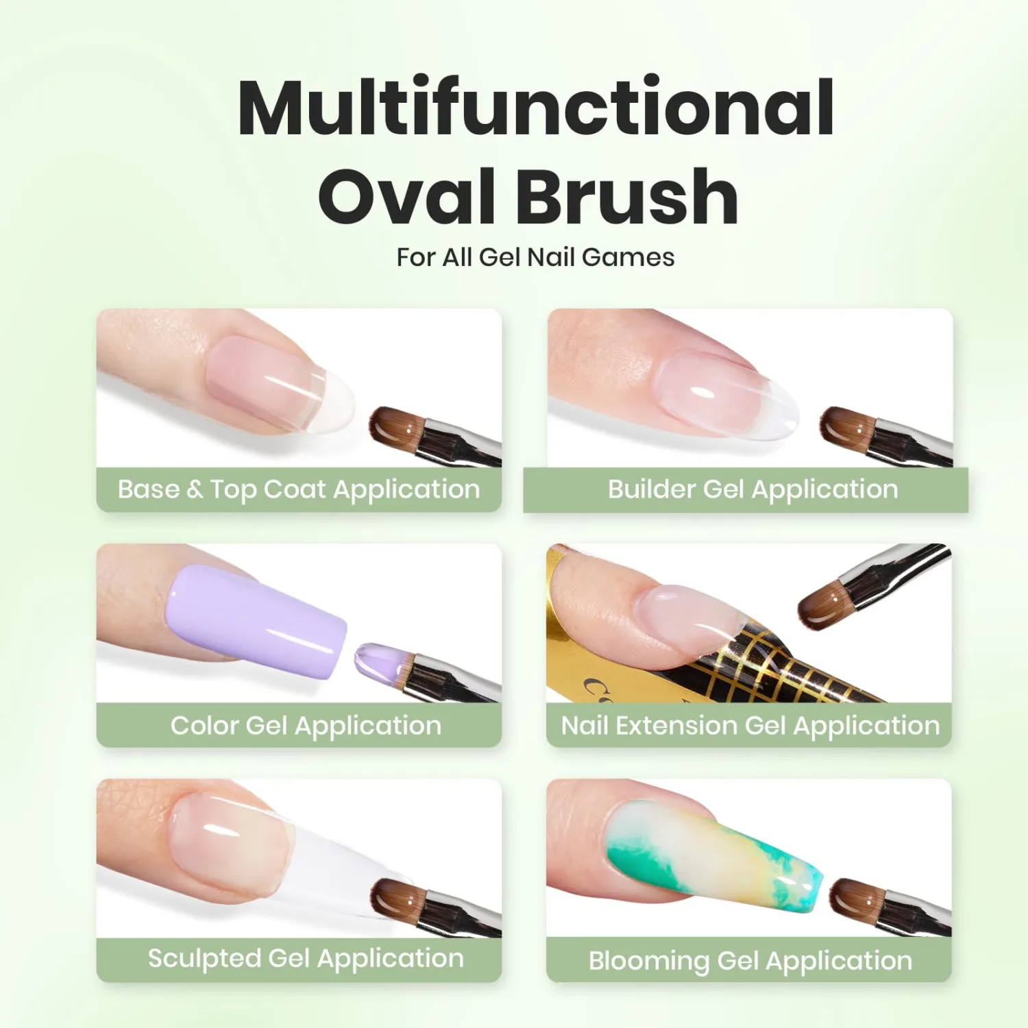 Beetles Nail Art Brushes, Clean Up Brush Gel Polish Nail Art Design Pen Painting Tools Fingernail Brush Nail Cleaning Brush Nail Art Liner Brush and Nail Dotting Pen Salon Diy at Home