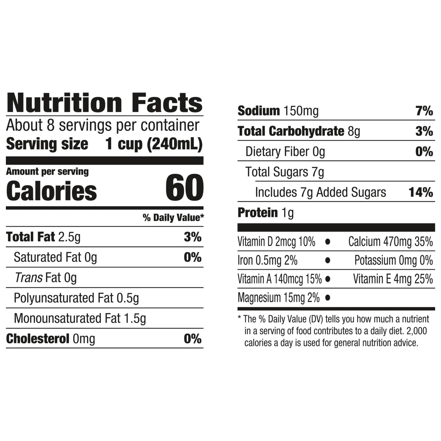 Silk Almond Milk, Original, Dairy Free, Gluten Free, Seriously Creamy Vegan Milk with 50% More Calcium than Dairy Milk, 64 FL OZ Half Gallon
