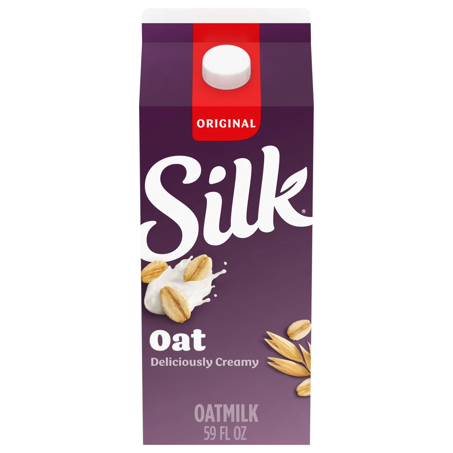 Silk Oat Milk, Original, Dairy-Free, Non-GMO Project Verified, Half Gallon