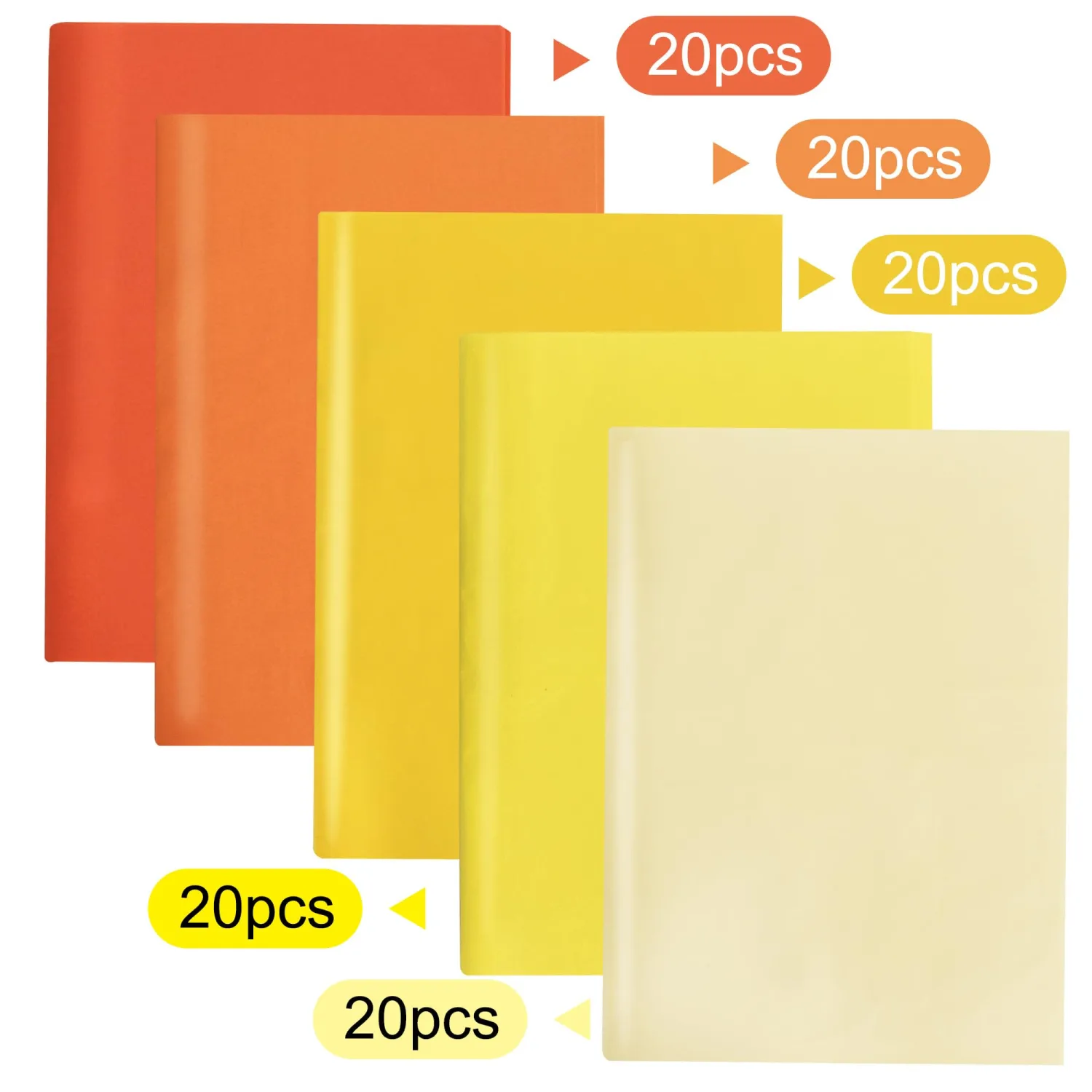 BEISHIDA 100 Sheets Yellow Series Tissue Paper Bulk, Wrapping Tissue Paper for Gift Bags, 14 x 20 Inch Gift Wrap for Birthday Wedding Graduation DIY Crafts Holiday Flowers(Yellow Series)