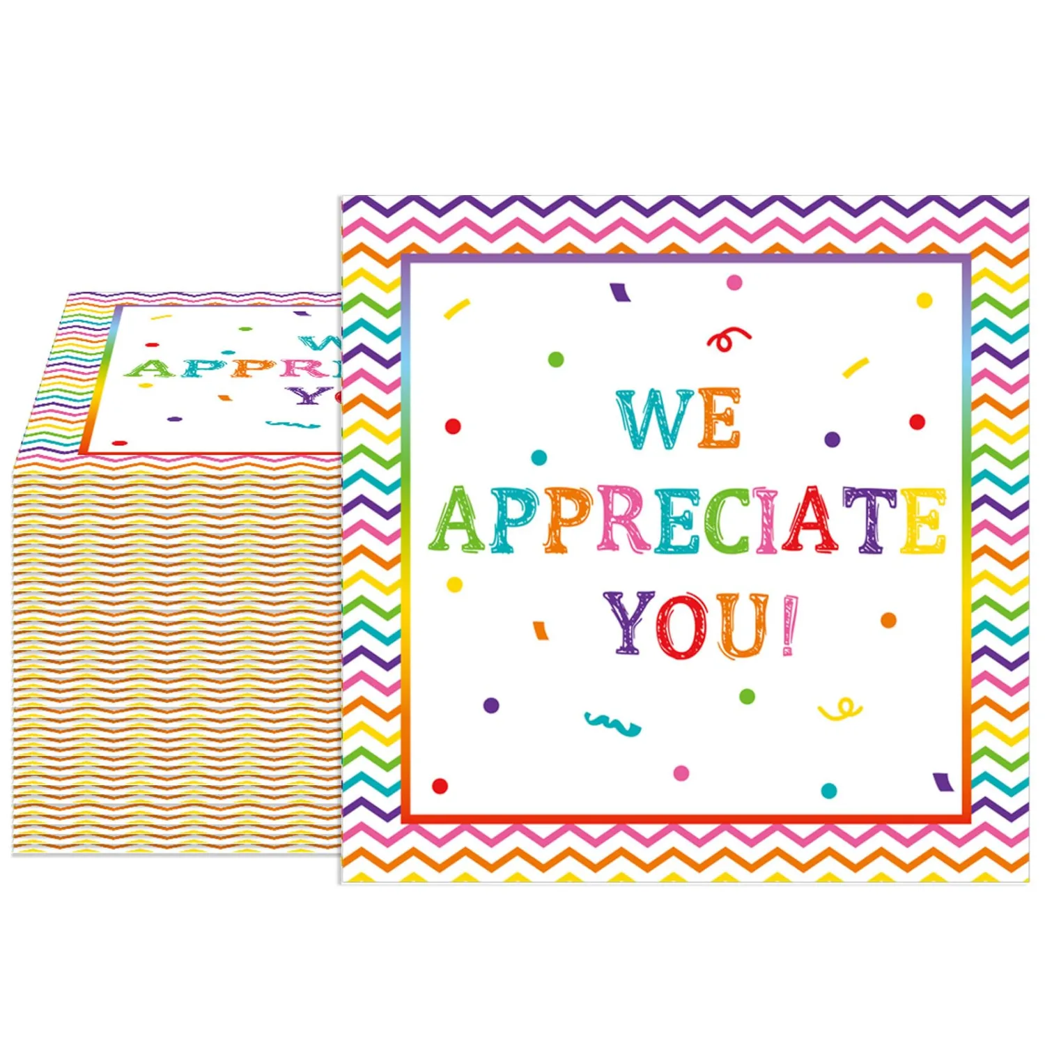40 Pcs We Appreciate You Napkins Appreciation Decorations for Retirement Party, Thanksgiving, Company Anniversaries, Graduation Great for Thanking Employees, Teachers, Medical Staff More