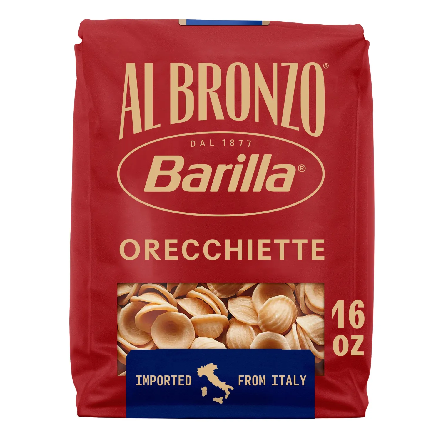 Barilla Al Bronzo Pasta, Orecchiette, 16 oz