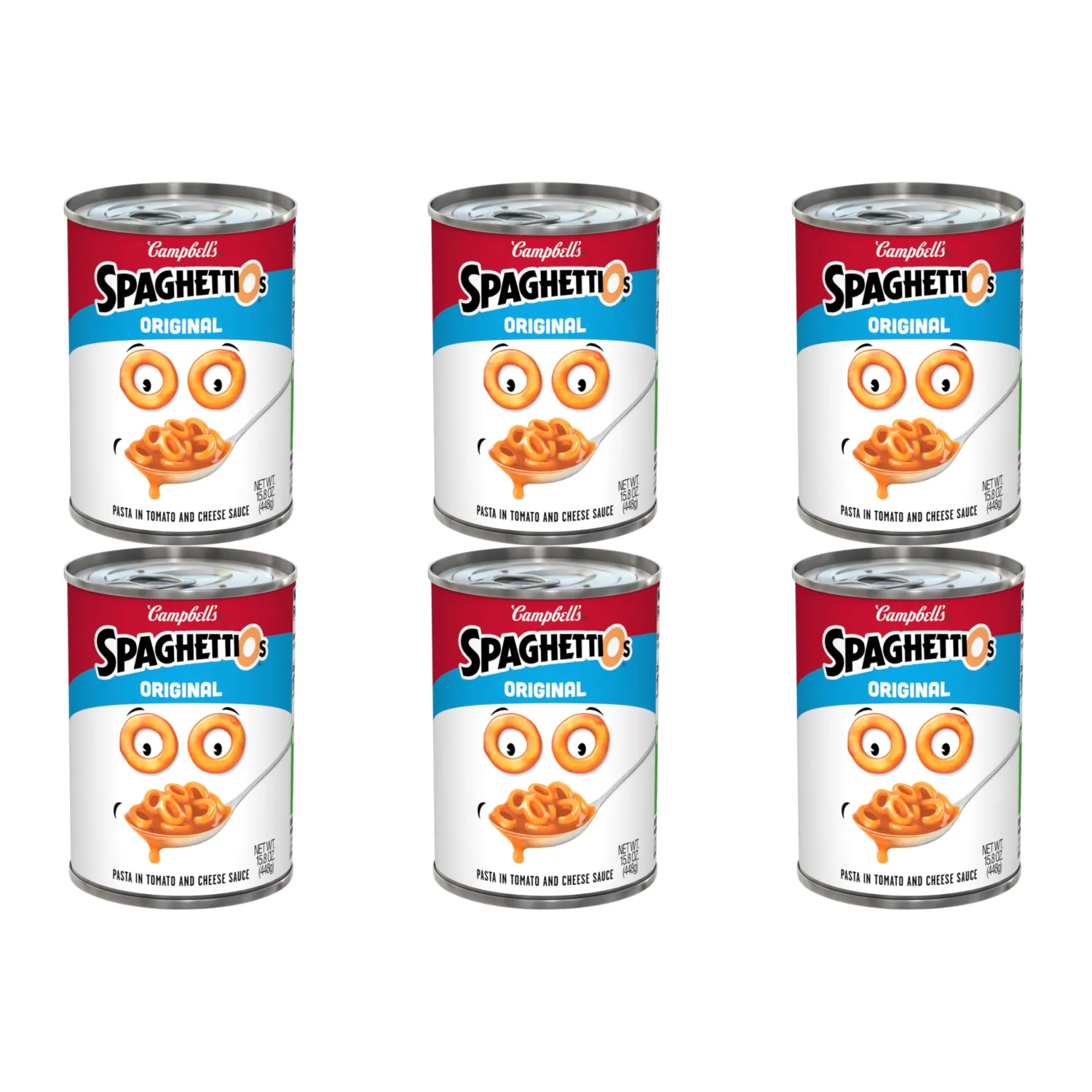 SpaghettiOs Original Canned Pasta, 15.8 oz Can (Pack of 6)