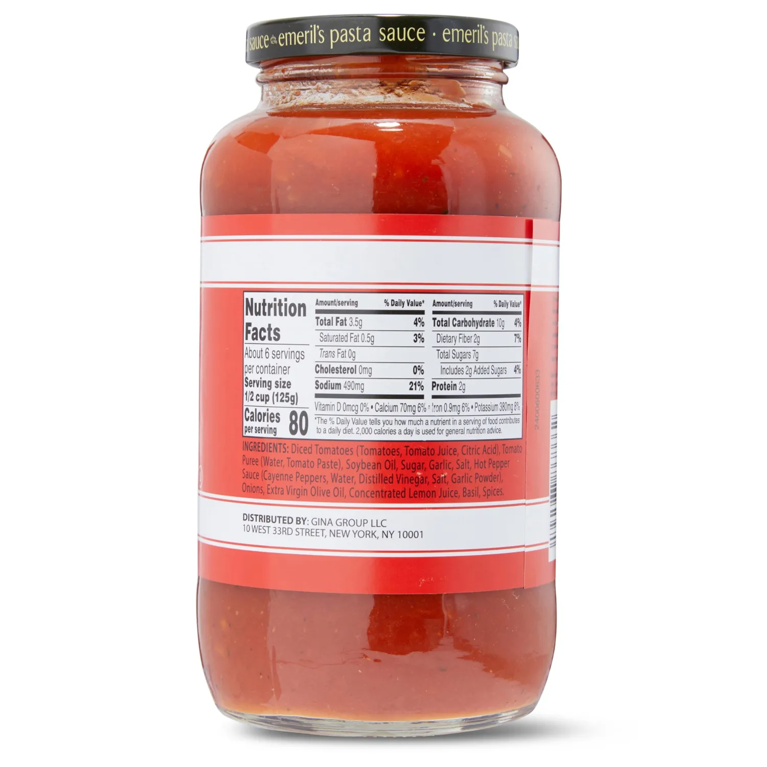 Emeril Lagasse Pasta Sauce - 25 Oz Jar Arrabbiata Gourmet Sauces: Best for Homemade Pasta, Spaghetti, Pizza & More - Premium, Bold & Flavorful
