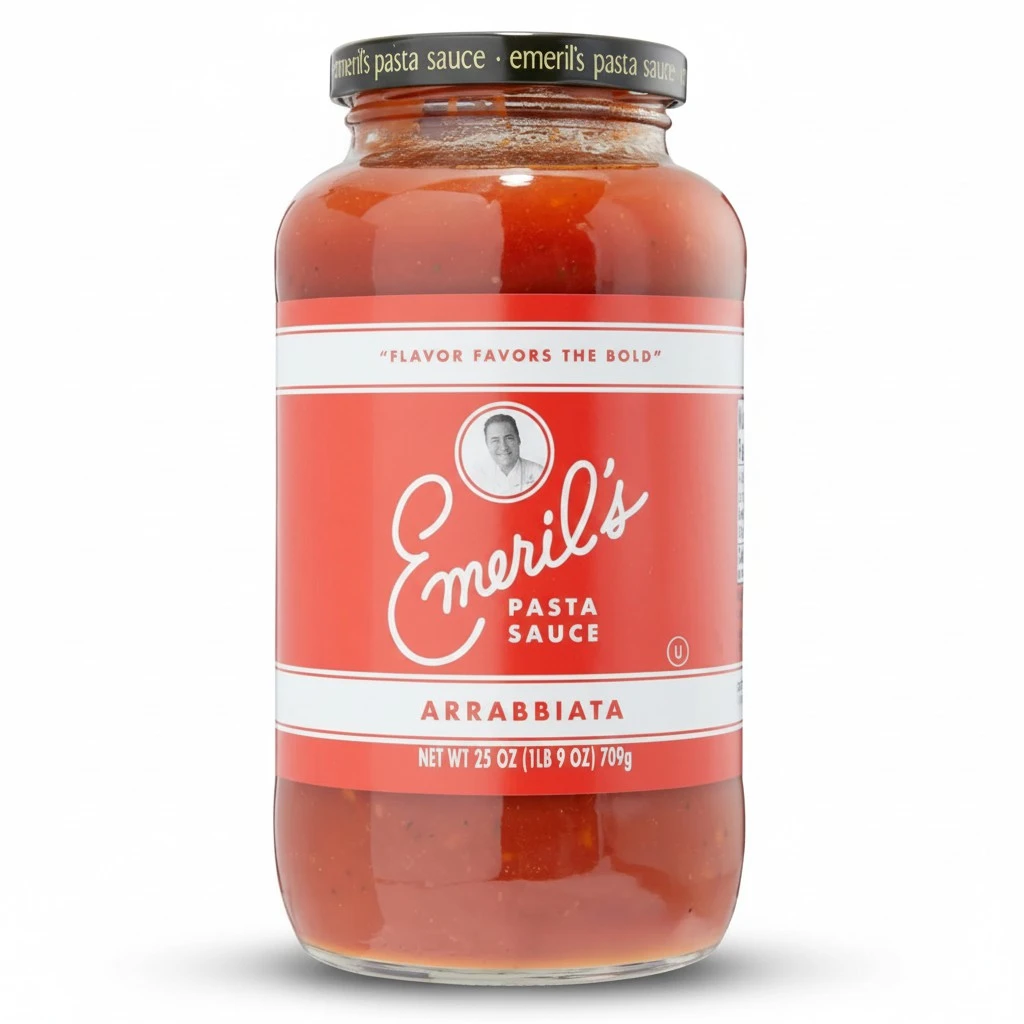Emeril Lagasse Pasta Sauce - 25 Oz Jar Arrabbiata Gourmet Sauces: Best for Homemade Pasta, Spaghetti, Pizza & More - Premium, Bold & Flavorful