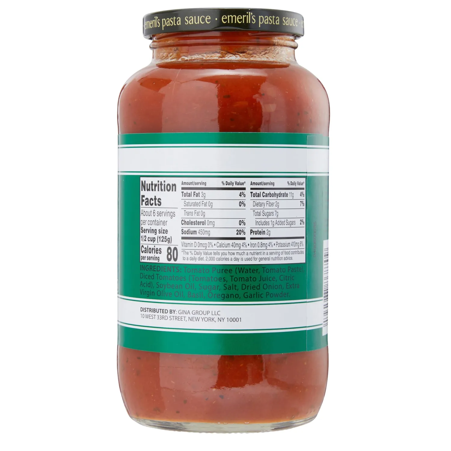 Emeril Lagasse Pasta Sauce - 25 Oz Jar TOMATO BASIL Gourmet Sauces: Best for Homemade Pasta, Spaghetti, Pizza & More - Premium, Bold & Flavorful